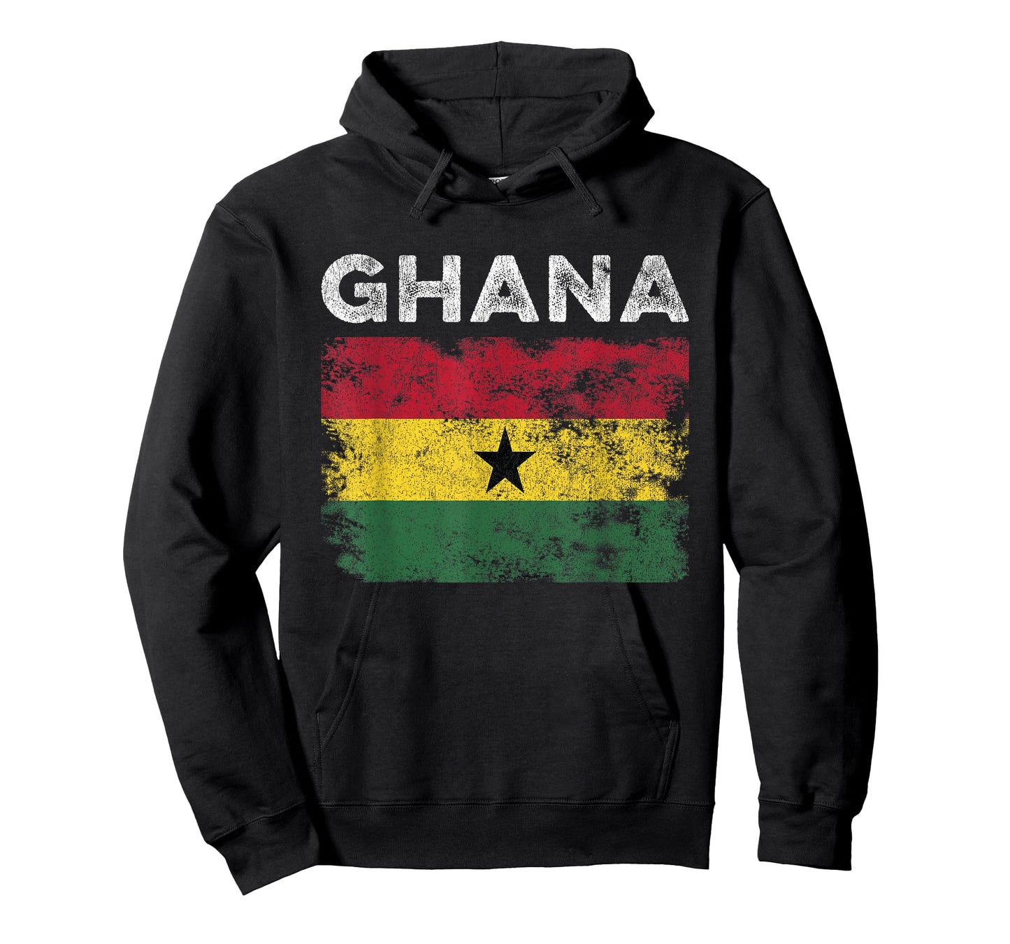 Ghana Flag Distressed - Men Women Kids - Ghanaian Flag T-Shirt