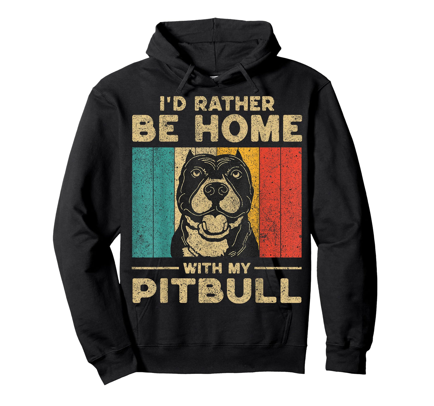 I'd Rather Be Home With My Pitbull | Dog Owner T-Shirt
