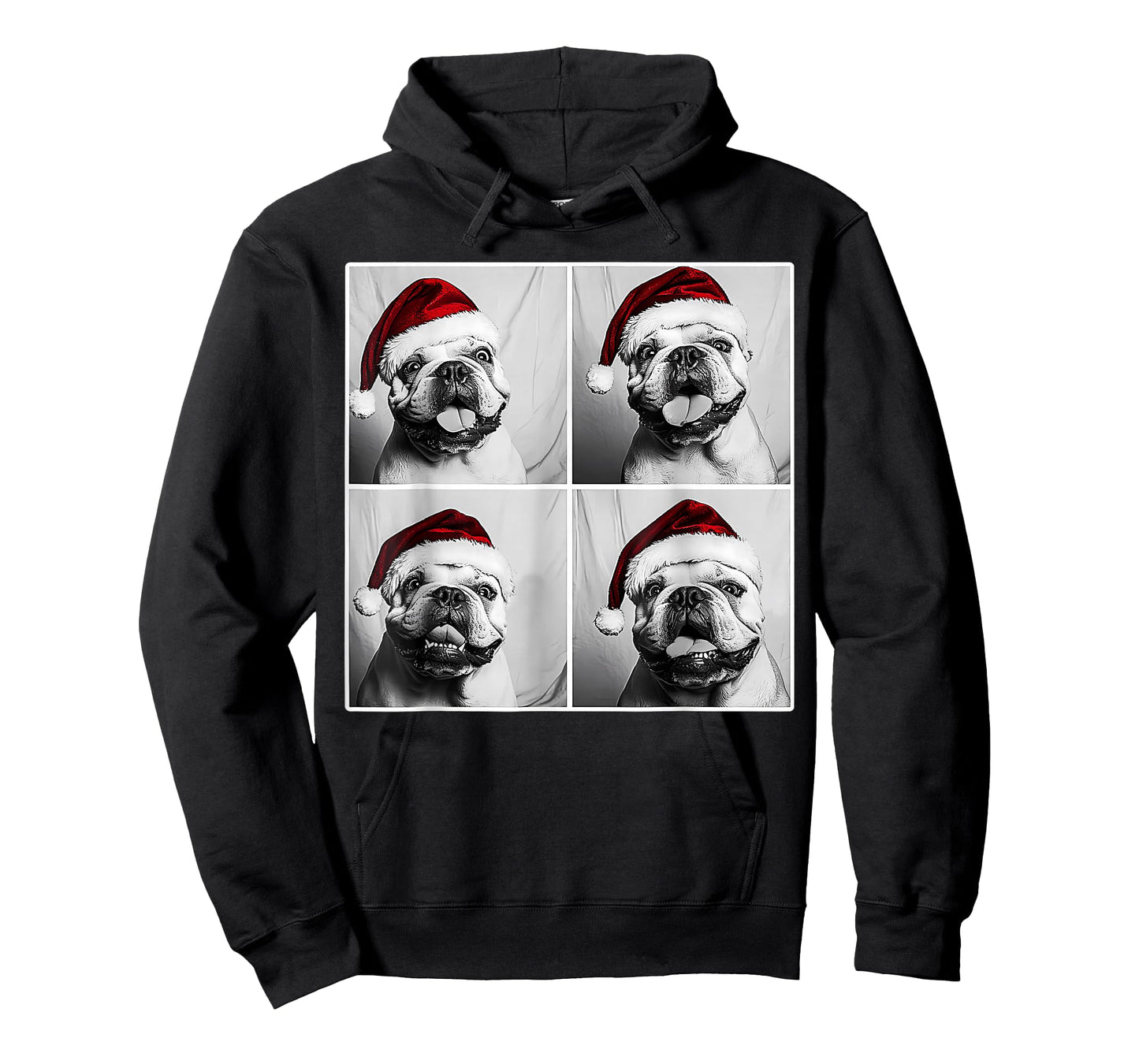 Funny Dog Selfie Shirt Christmas Selfie Xmas Bulldog Meme T-Shirt