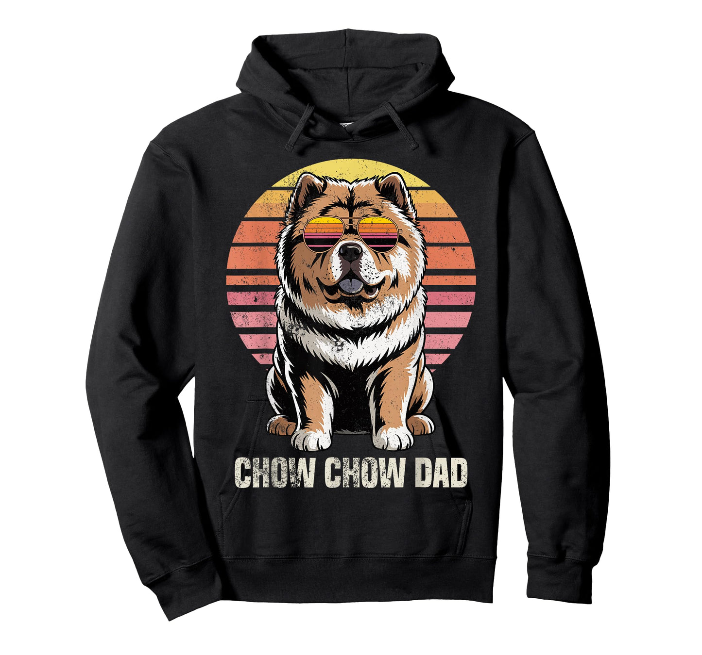 Cool Retro Chow Chow Dad Funny Vintage Dog Owner T-Shirt