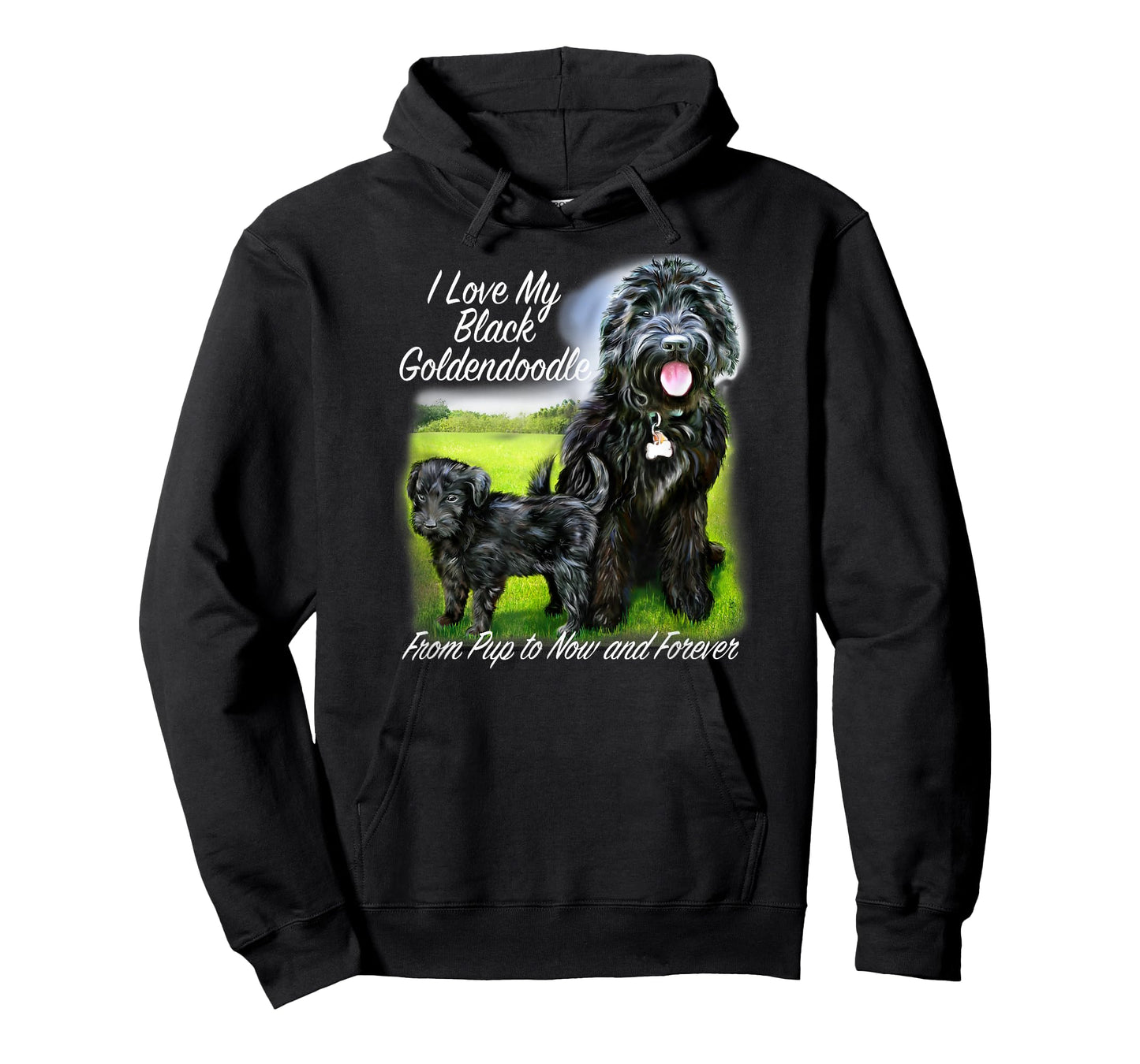Golden Doodle I Love My Black Goldendoodle From Pup Forever T-Shirt
