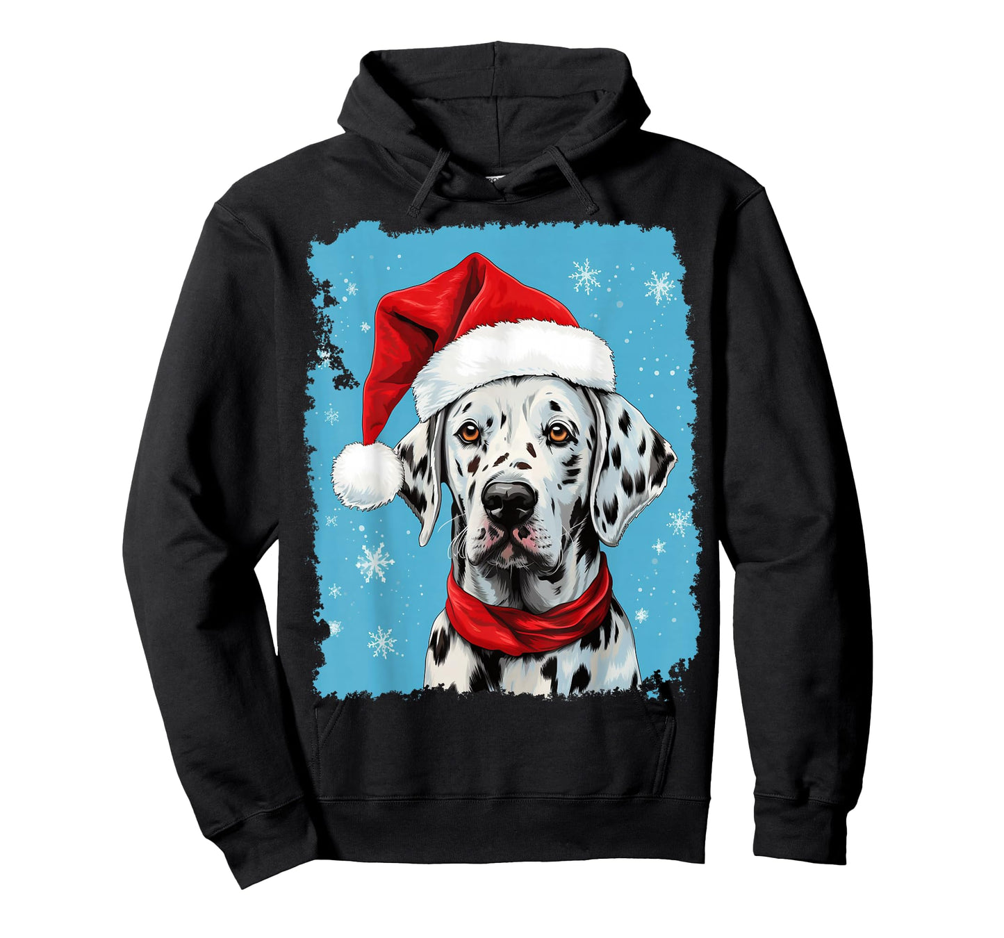 Pop Art Dog Dalmatian Christmas T-Shirt