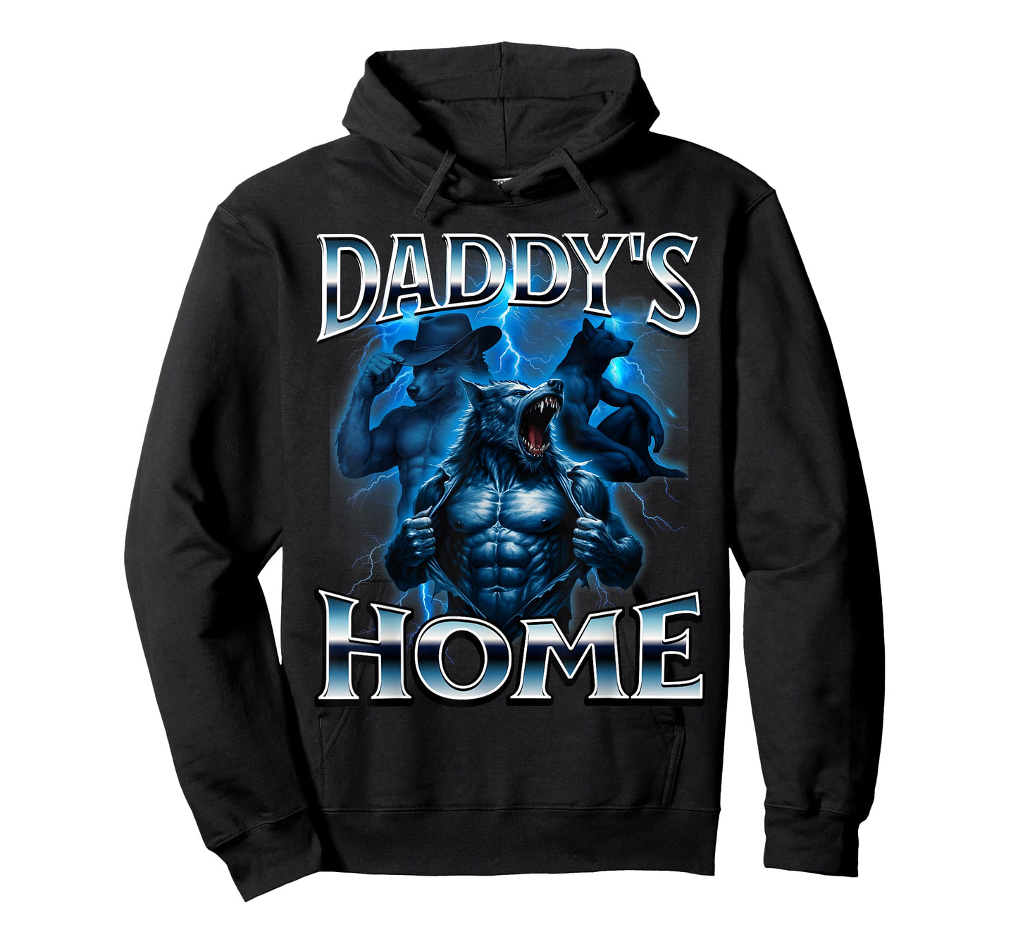 Daddys Home Alpha Male Wolf Meme Funny T-Shirt