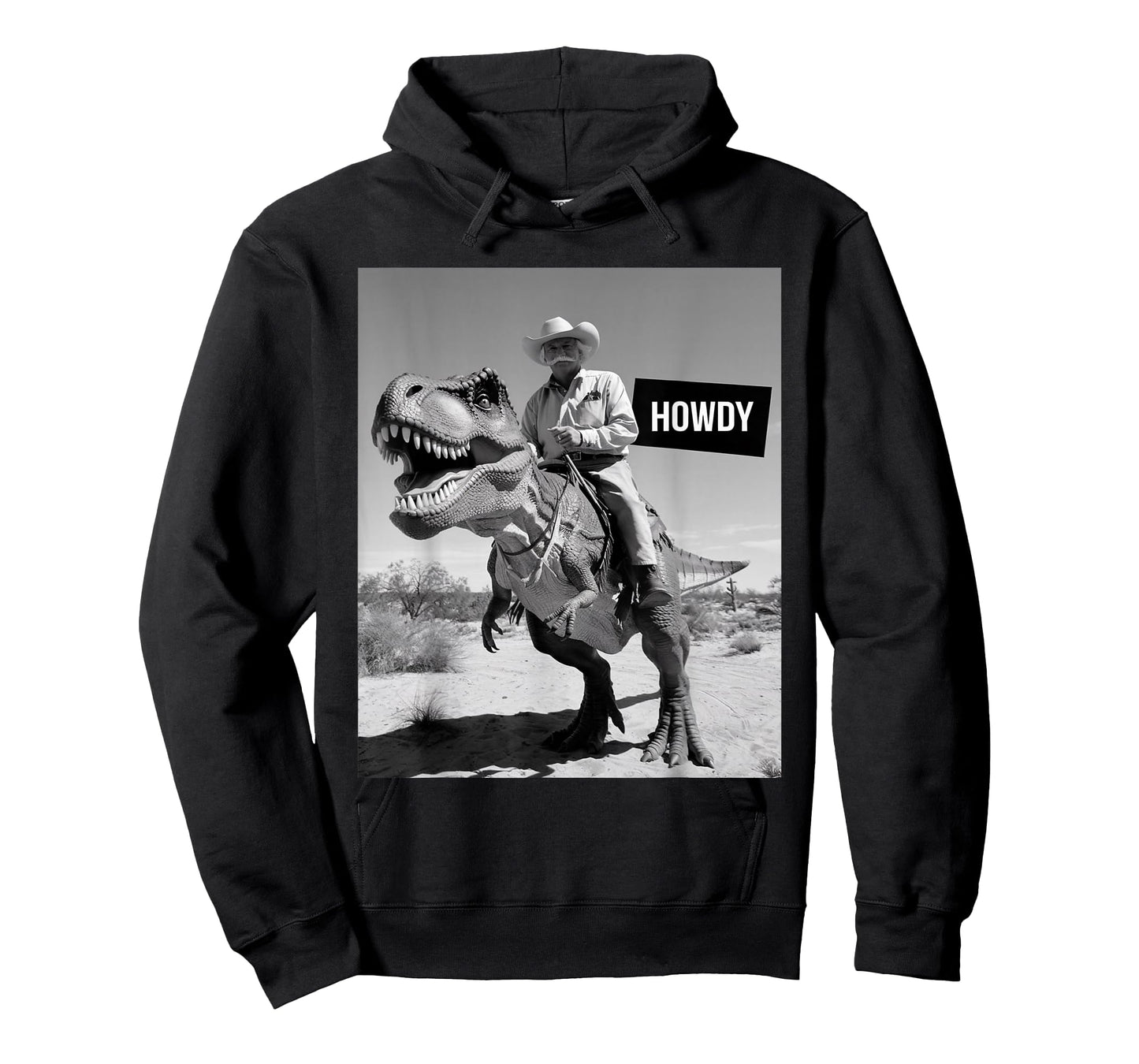 Funny Country Cowboy Riding Dinosaur Howdy T-Shirt