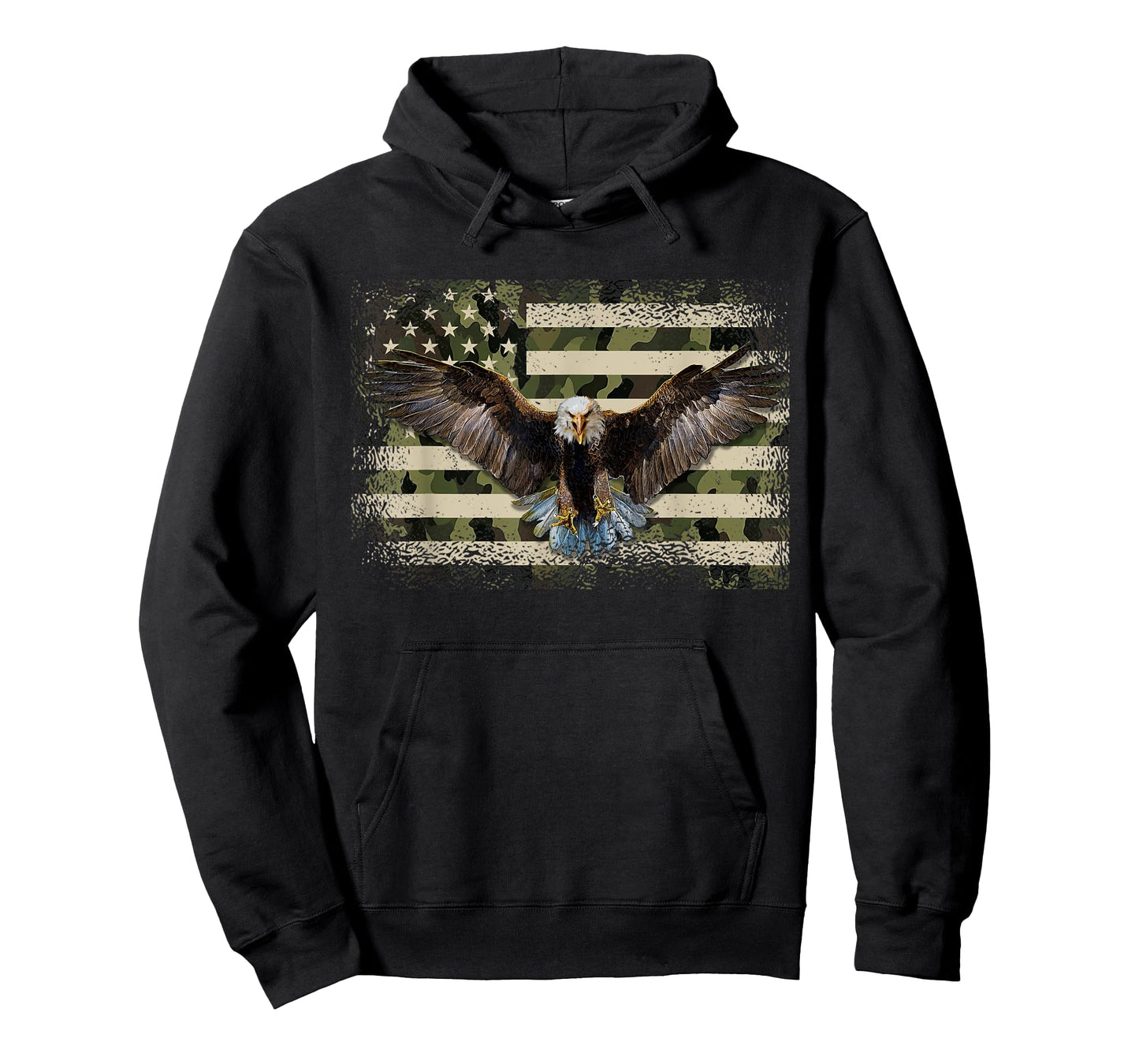 Camouflage American Flag USA Patriotic Eagle 4th Of July T-Shirt