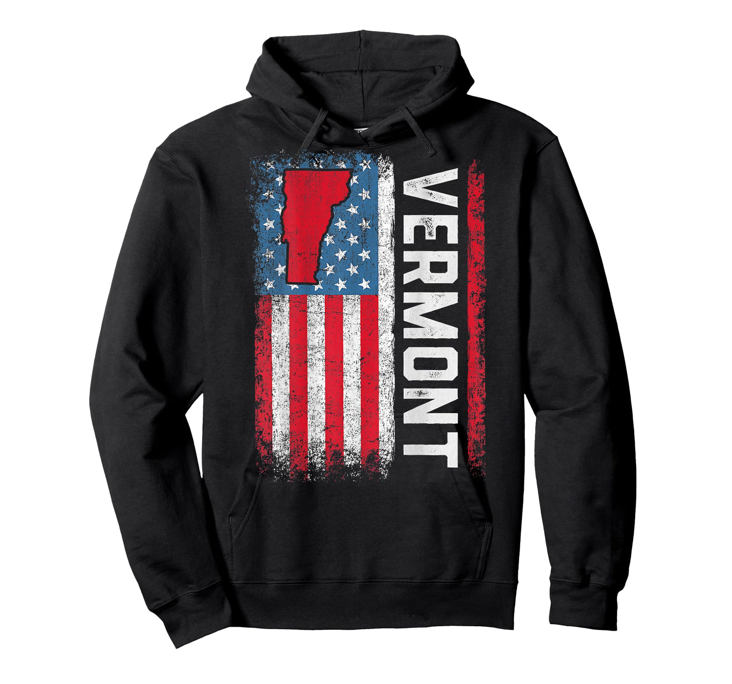 Vintage Vermont State USA Flag Shirt Vermont (On Back) T-Shirt