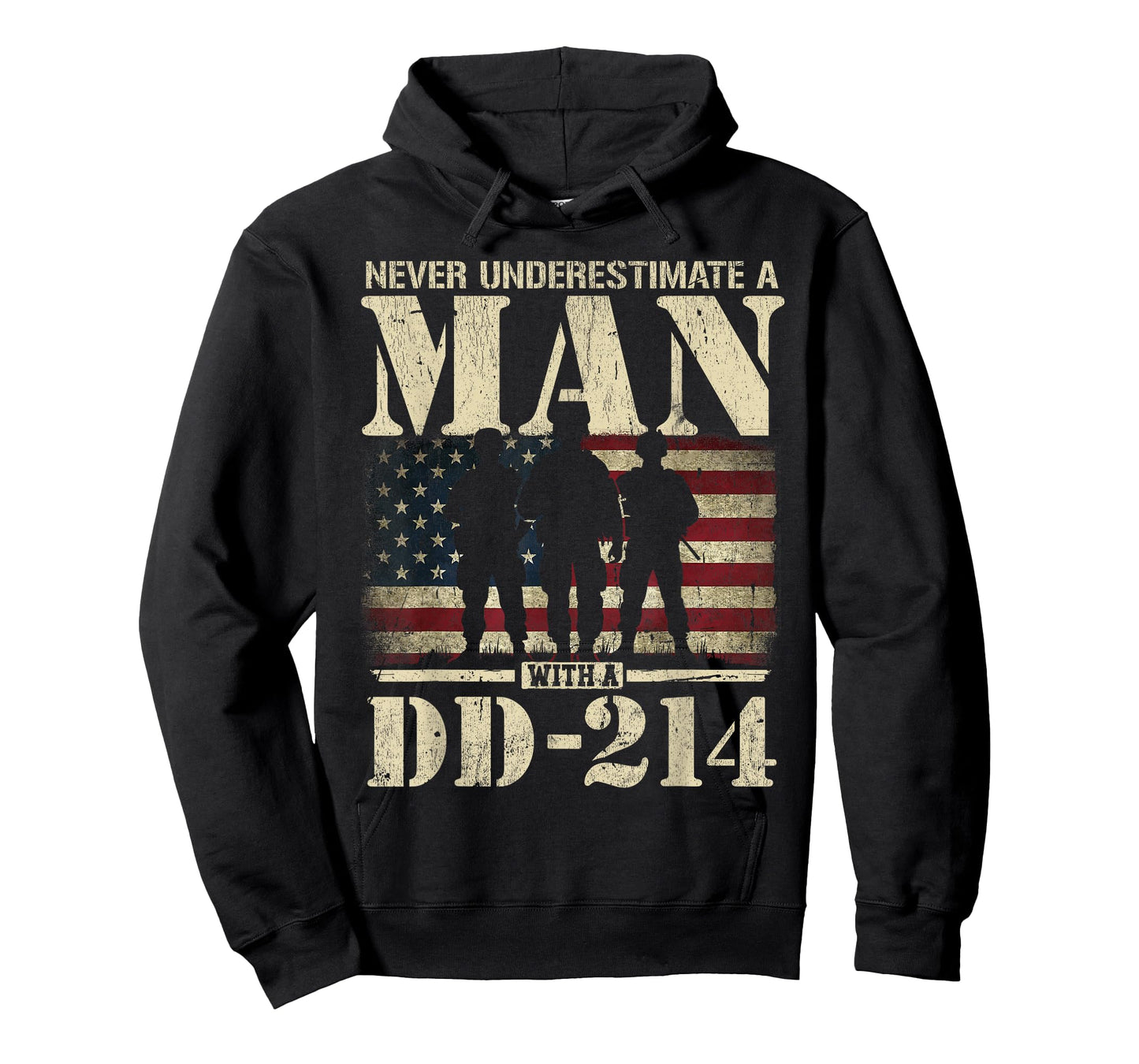 DD 214 Alumni Never Underestimate An Old Man With A DD-214 T-Shirt