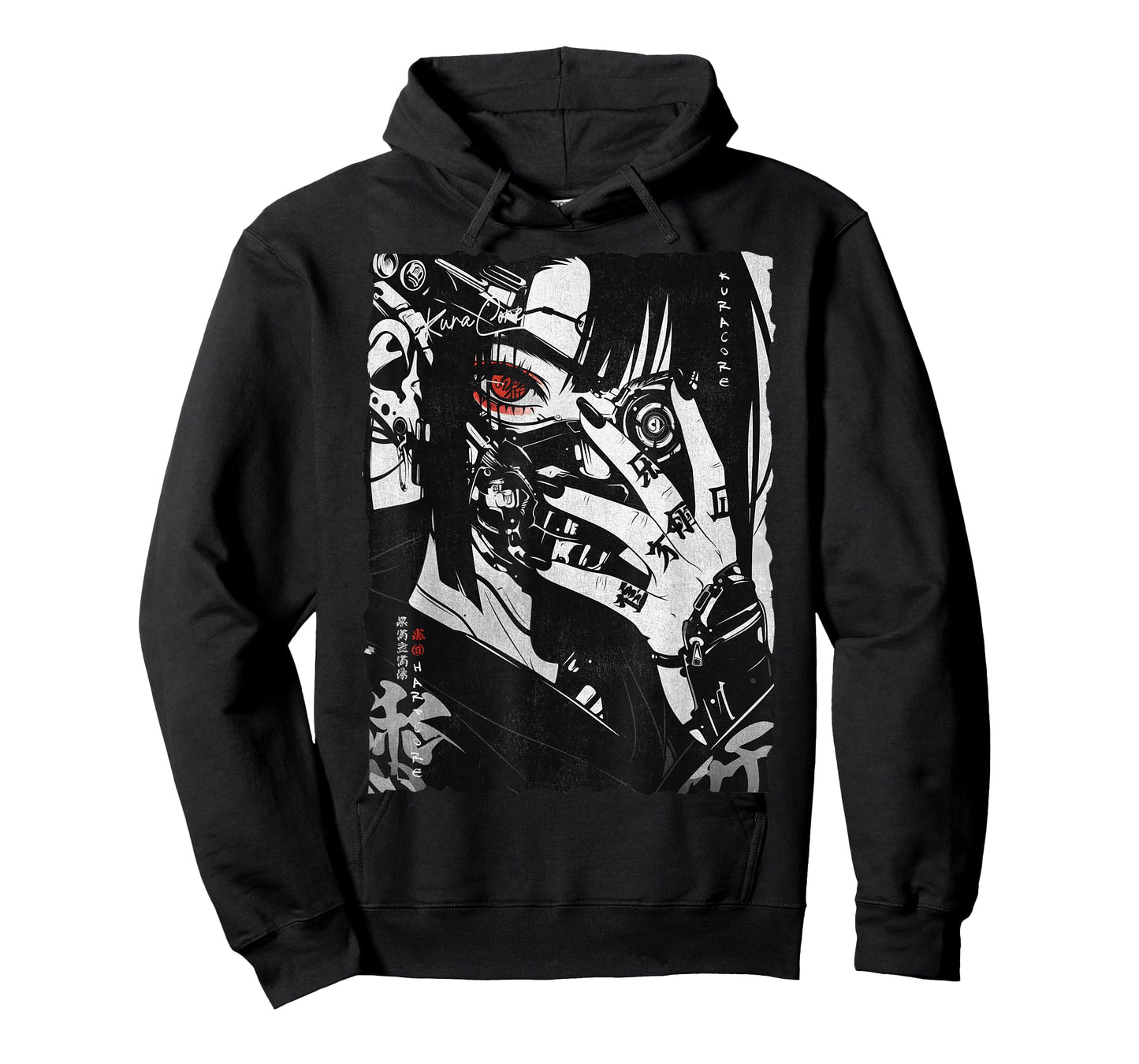 Japanese Streetwear Cyberpunk Y2K Techwear Retro Manga Anime T-Shirt