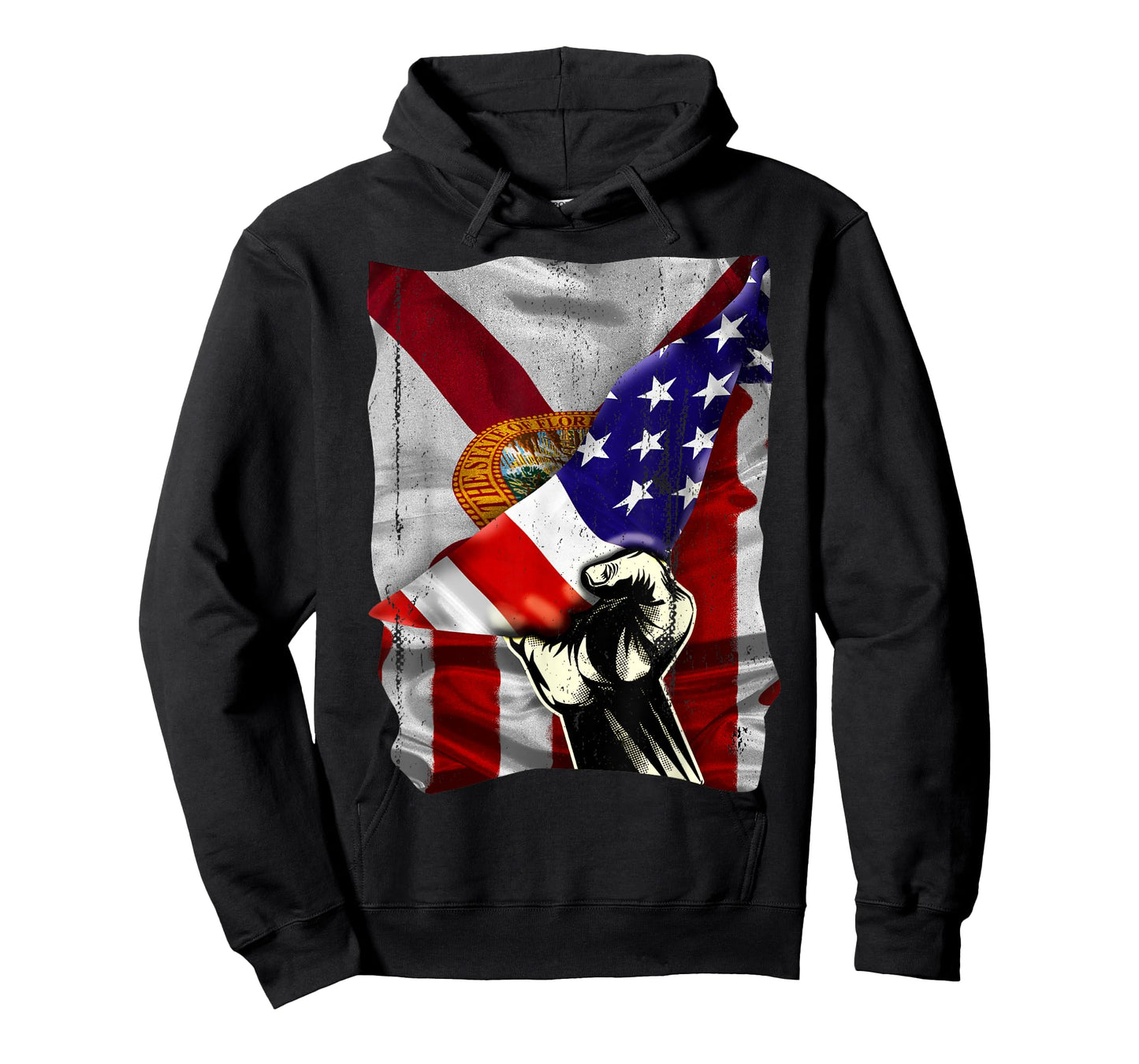 Florida State Flag Distressed US American Patriotic FL Women Kids Men T-Shirt