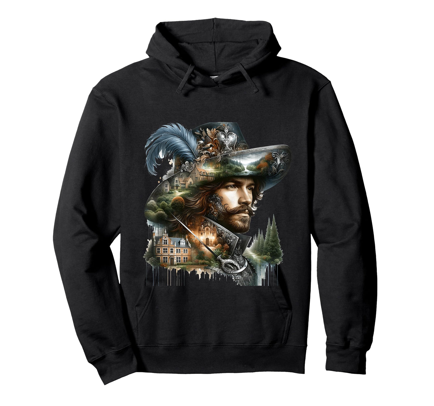Fantasy Cute Brave French Musketeer T-Shirt