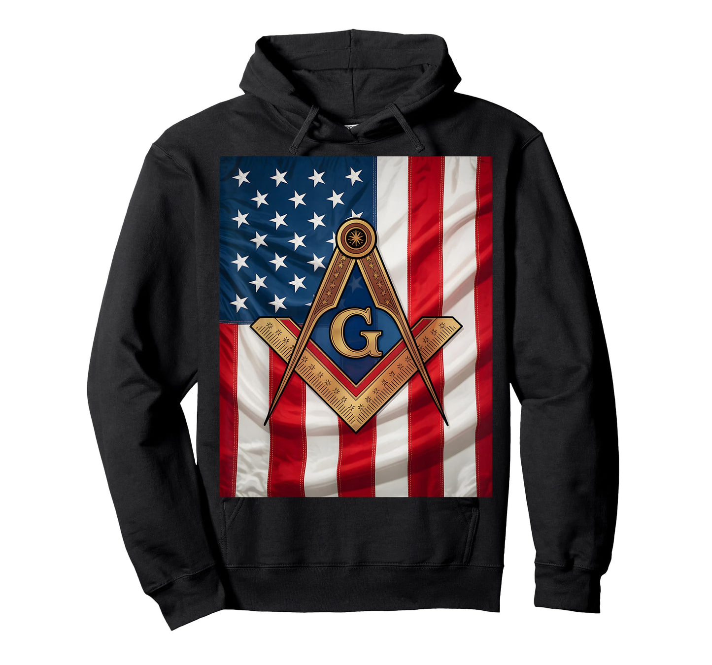 Freemason American Flag Heritage Design T-Shirt