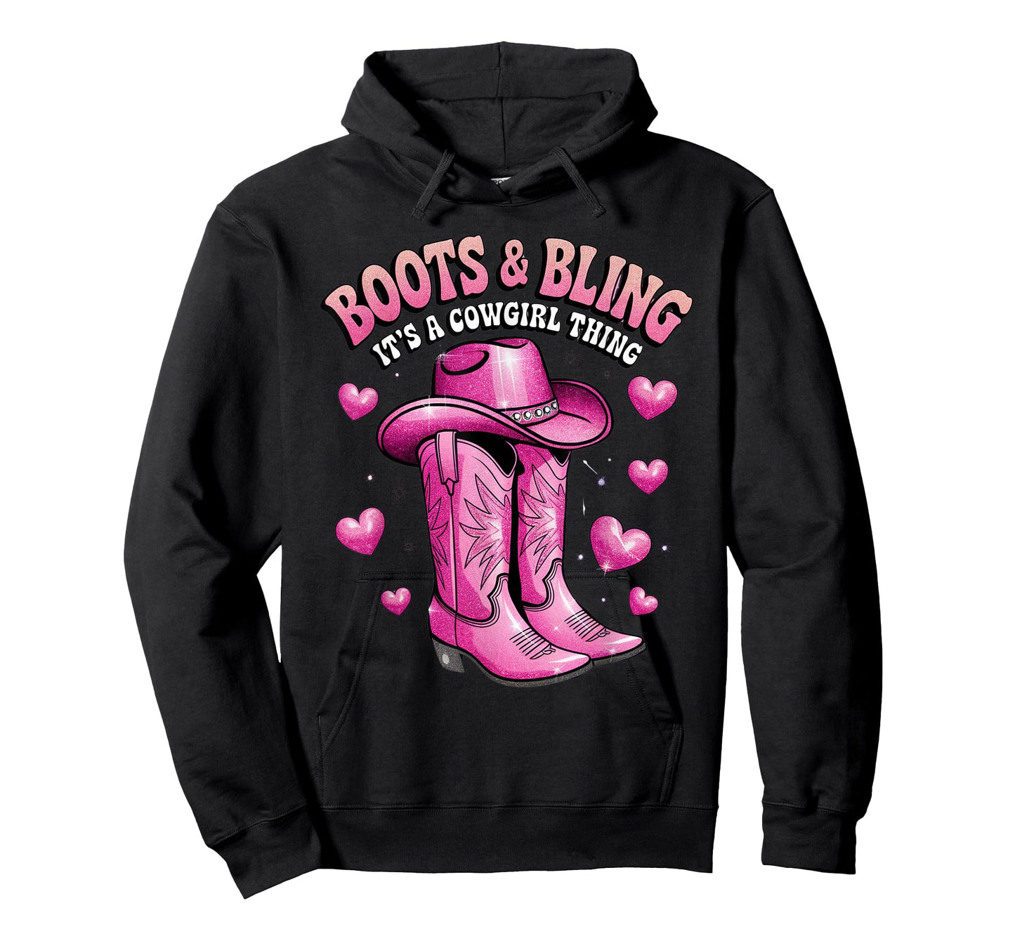 Boots and Bling its a Cowgirl Thing Rodeo Love Country Girls T-Shirt
