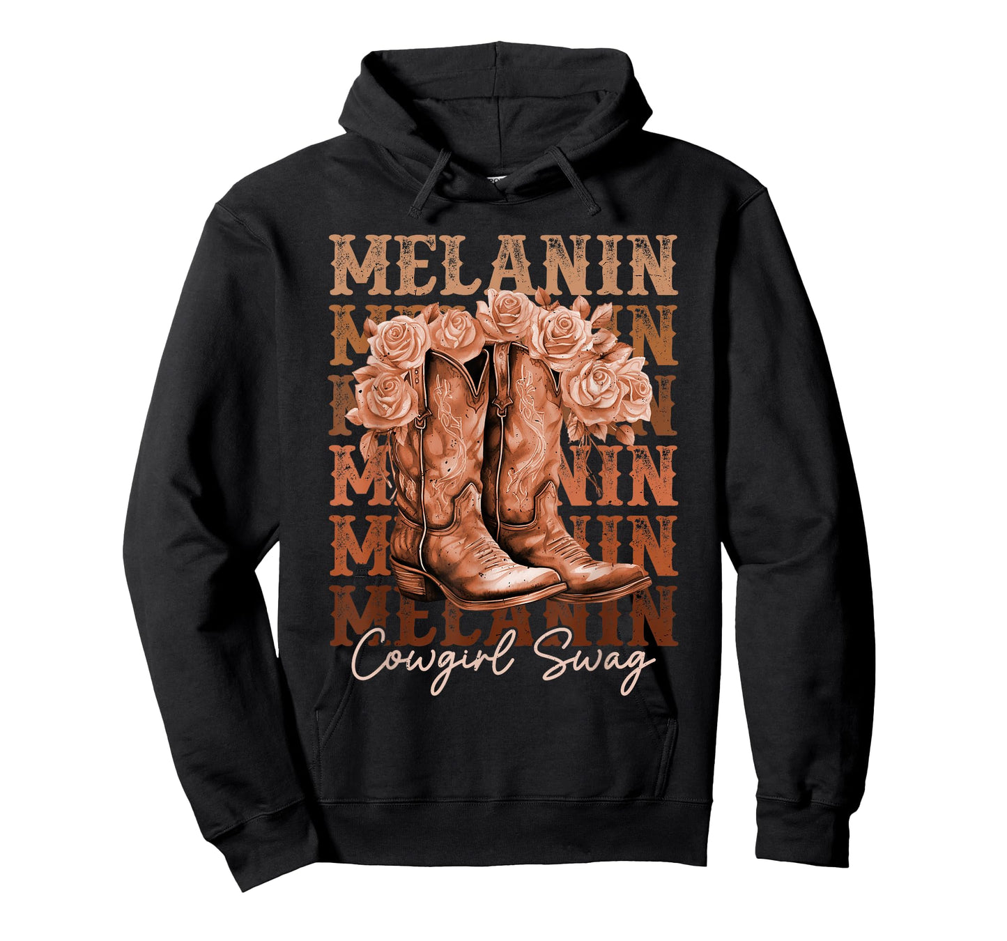 Melanin Cowgirls African Melanin Cowgirl Swag Black History T-Shirt