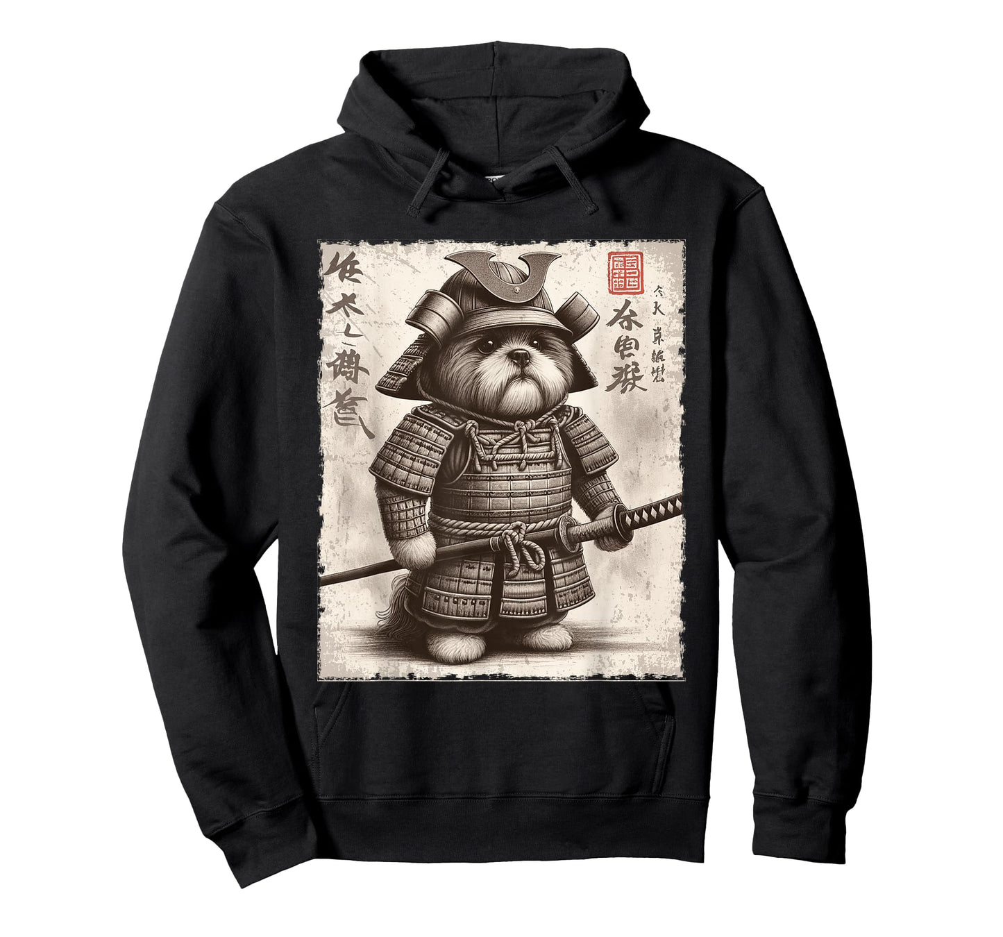 Funny Shih Tzu Dog Samurai T-Shirt