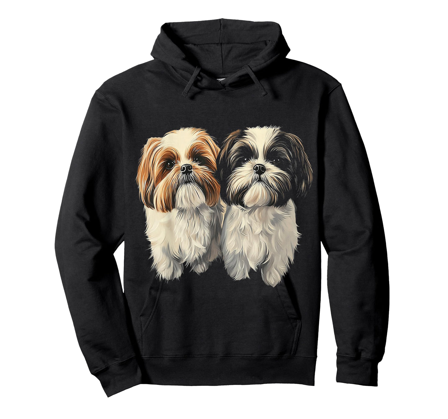 Shih Tzu Dog Motif Pet Artwork Shih Tzu T-Shirt