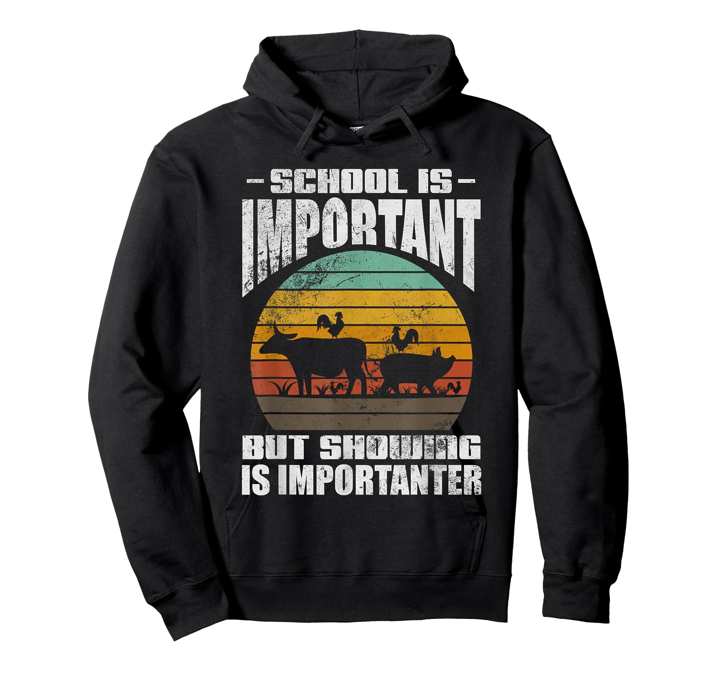 School Is Important But Showing Is Importanter Livestock T-Shirt