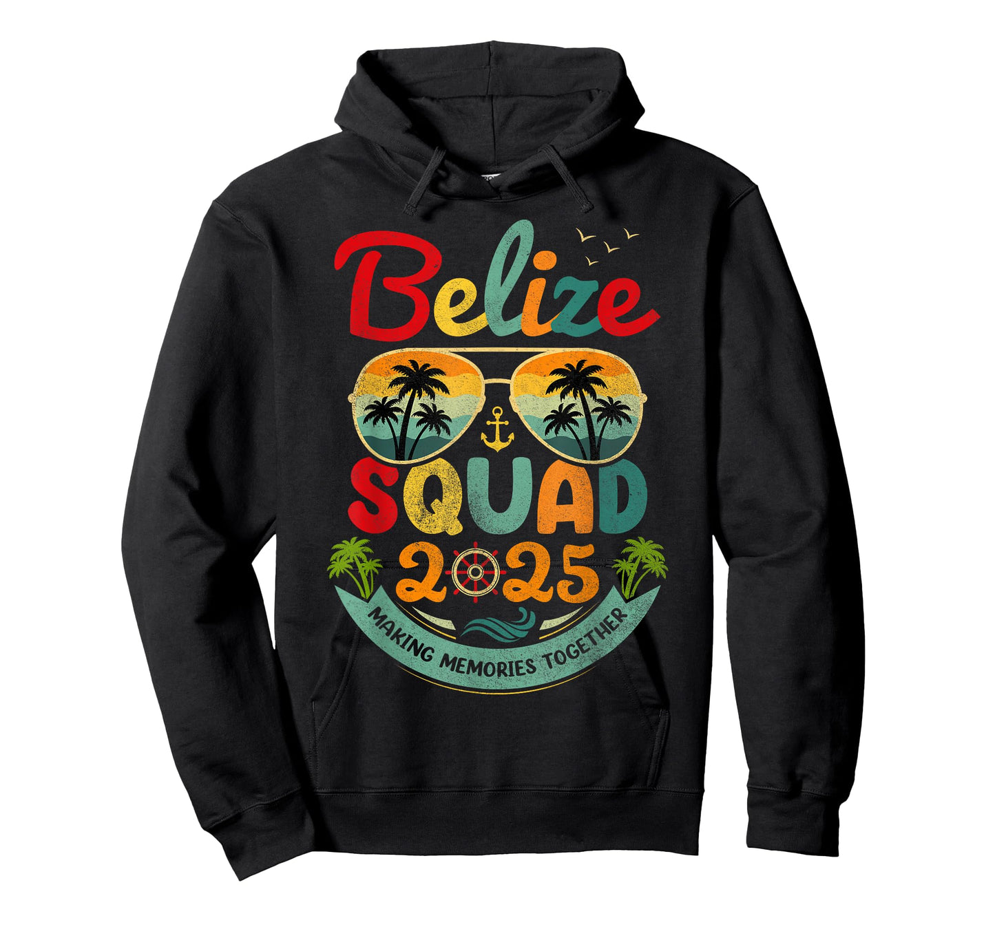 Belize Squad 2025 Tropical Beach Vacation Vintage Belize T-Shirt