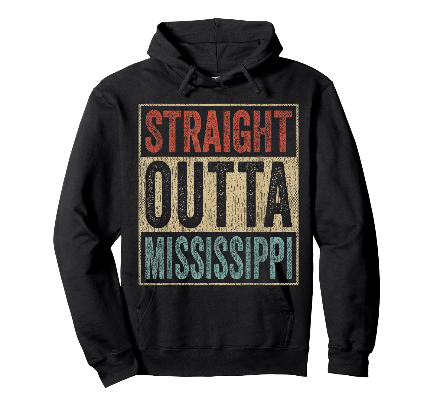 Retro Mississippi Souvenir Straight Outta Mississippi T-Shirt