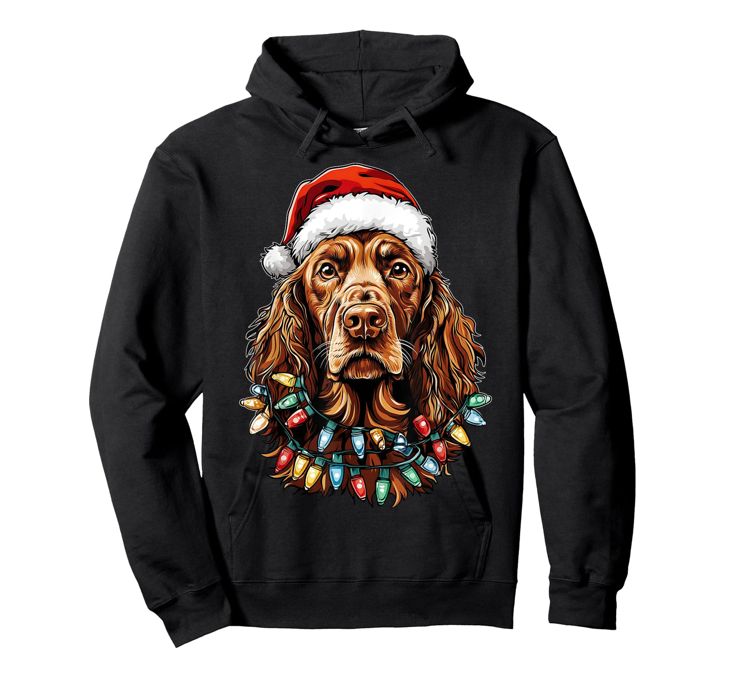 Irish Setter Dog Christmas Hat Xmas T-Shirt