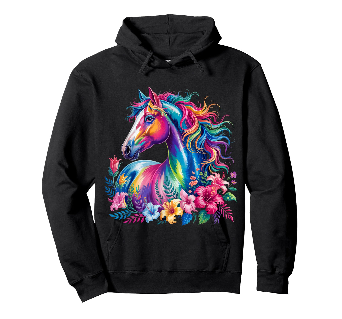 Floral Wild Horse Spring Nature Horse Lovers Country Horse T-Shirt