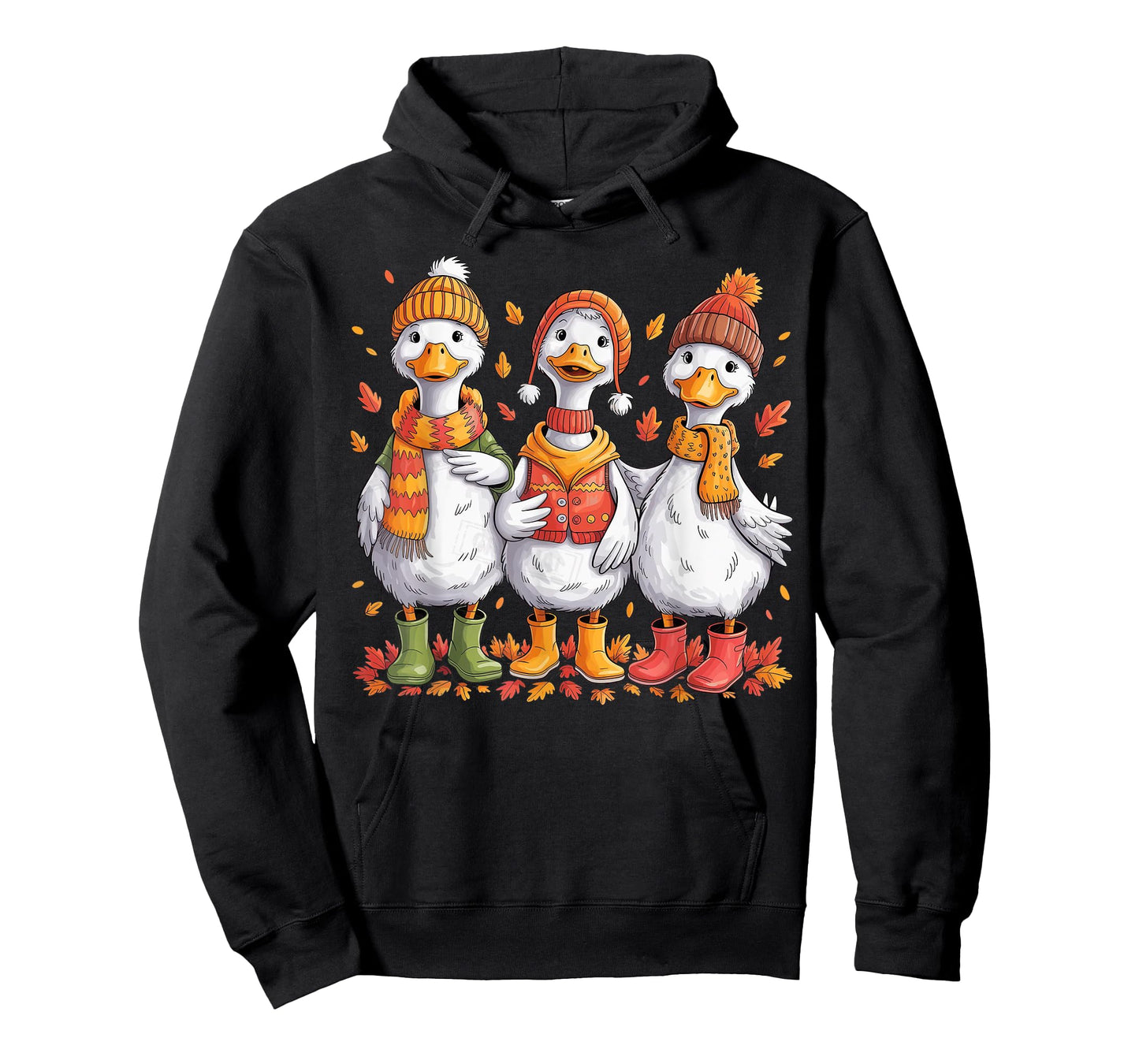 Just A Cozy Goose Fall Vibes Autumn Pumpkin Funny Cozy Goose T-Shirt