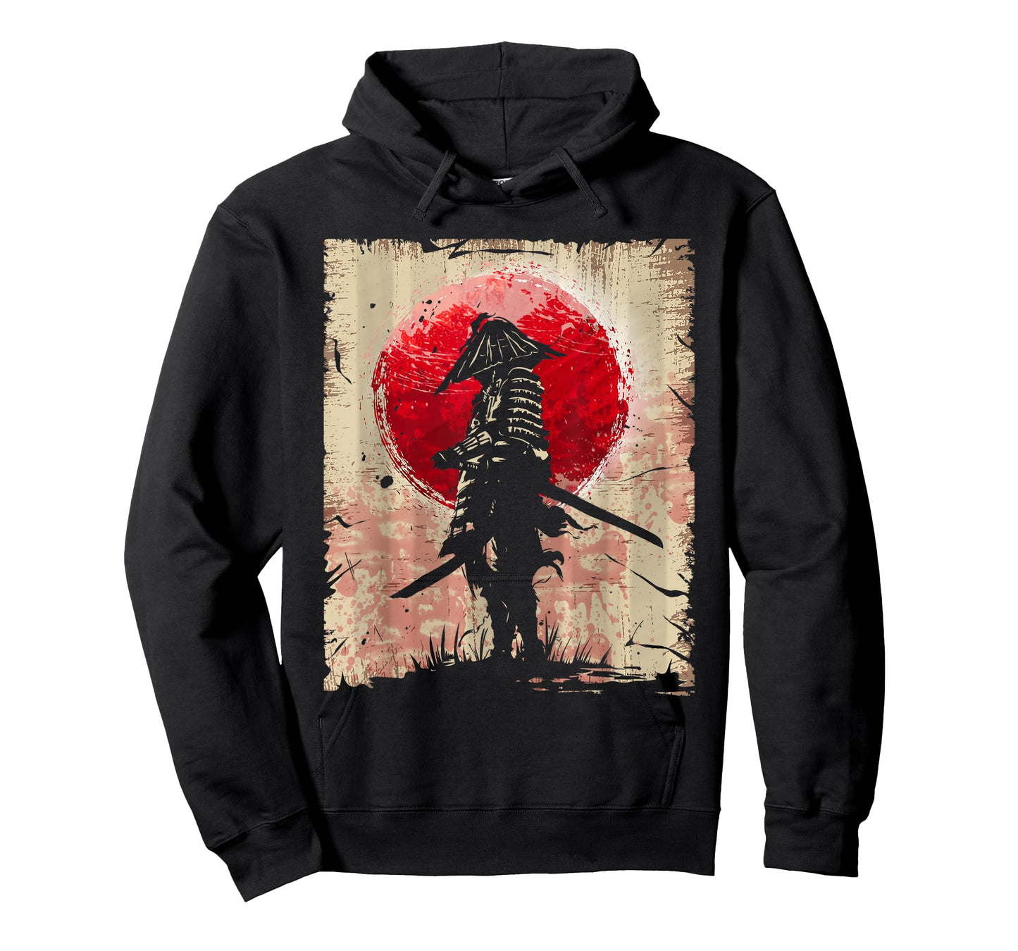 Japanese Art Samurai Vintage Fighter Retro Design T-Shirt