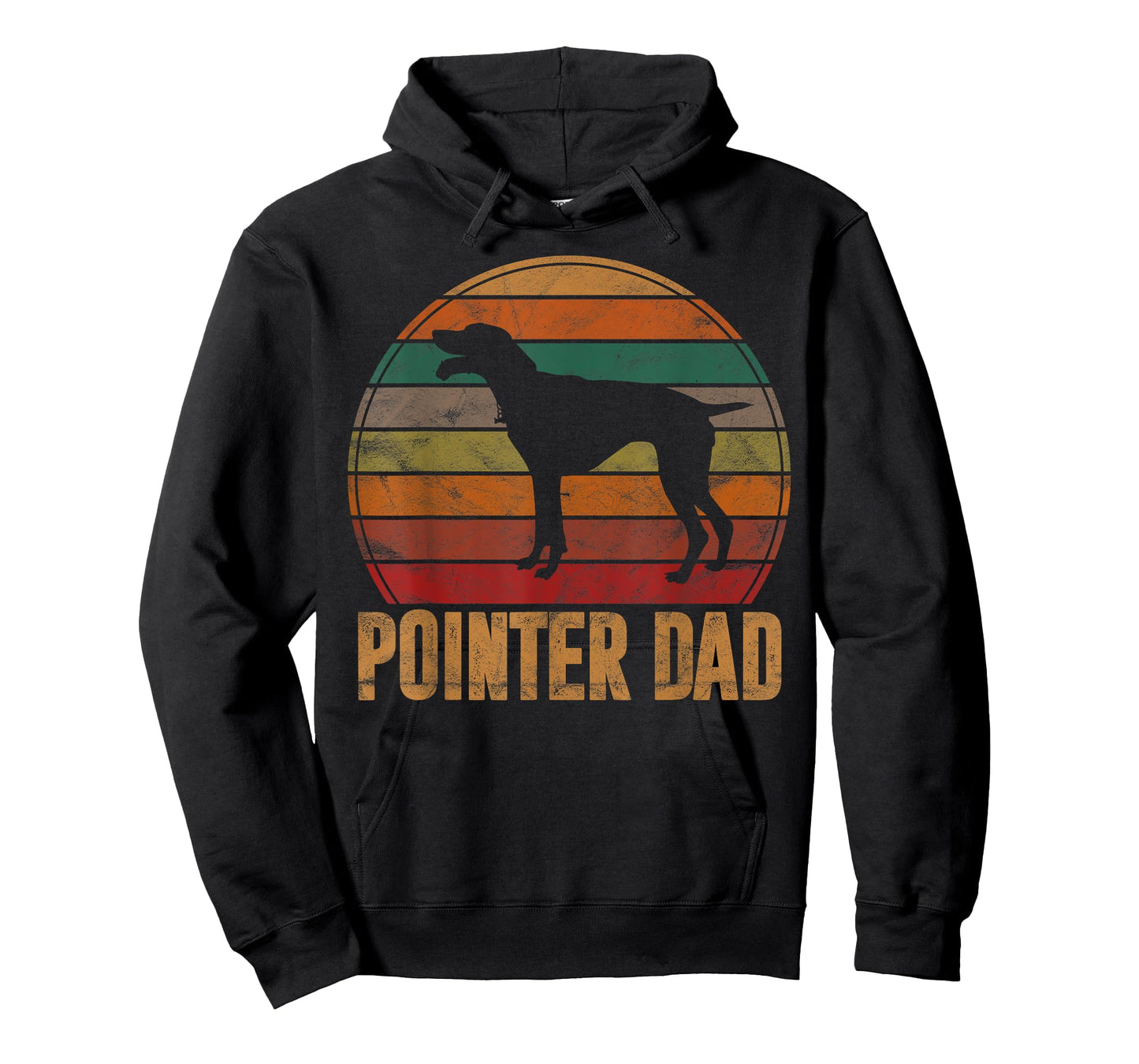 Retro Pointer Dad Gift Rott Dog Owner Pet Pointer Father T-Shirt