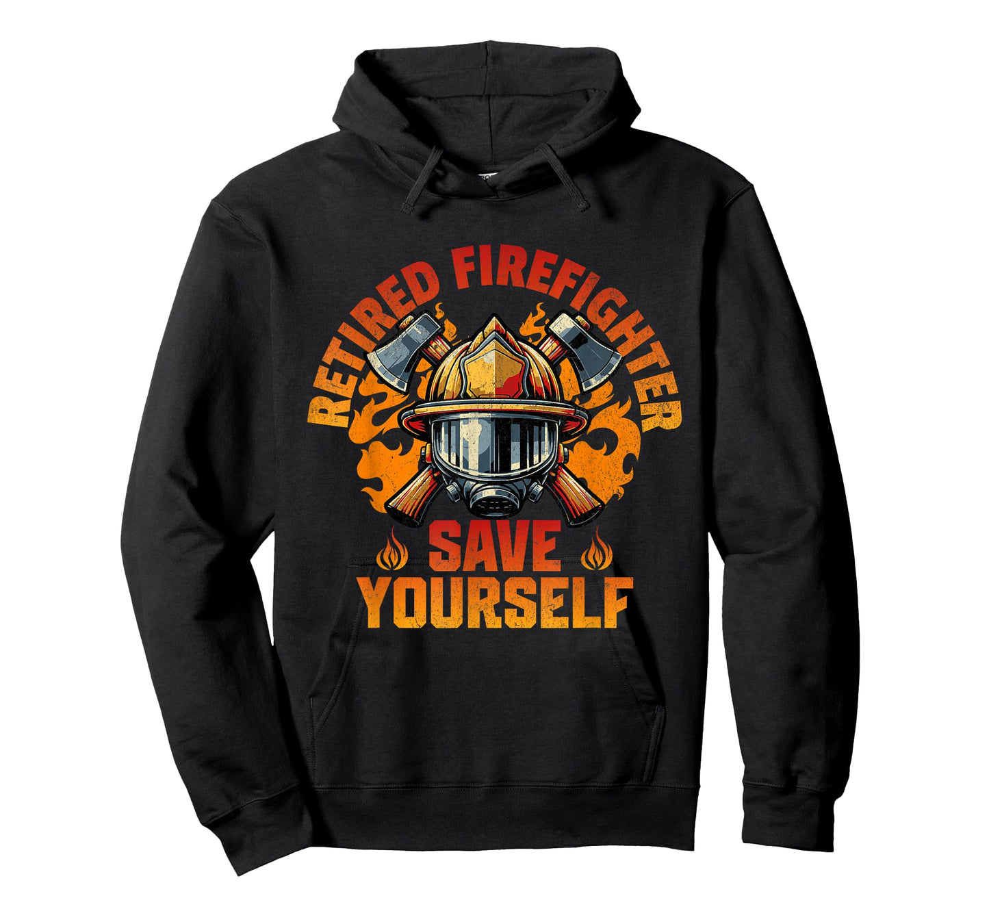 Funny Retired Firefighter Save Yourself Fireman Retirement T-Shirt