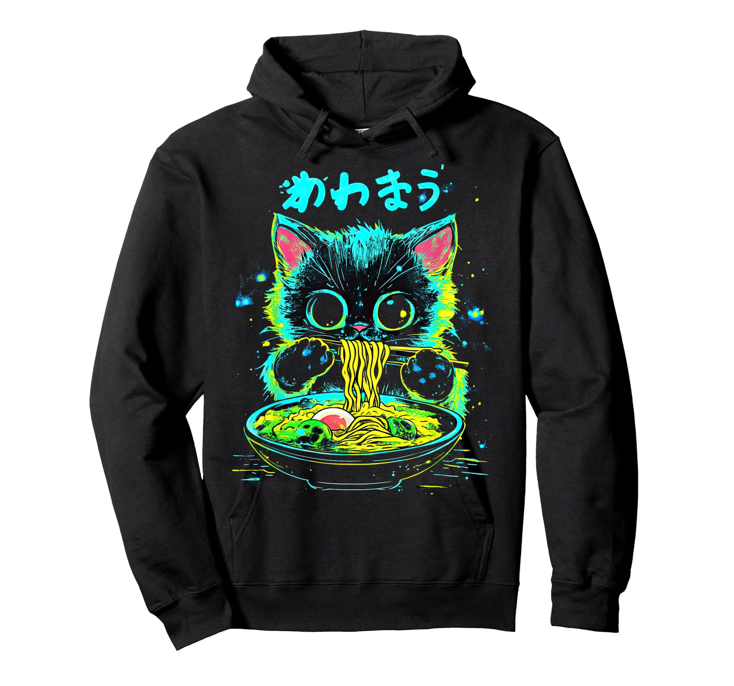 Anime Ramen Cat Japanese Retro Noodles Aesthetic Kawaii Cat T-Shirt