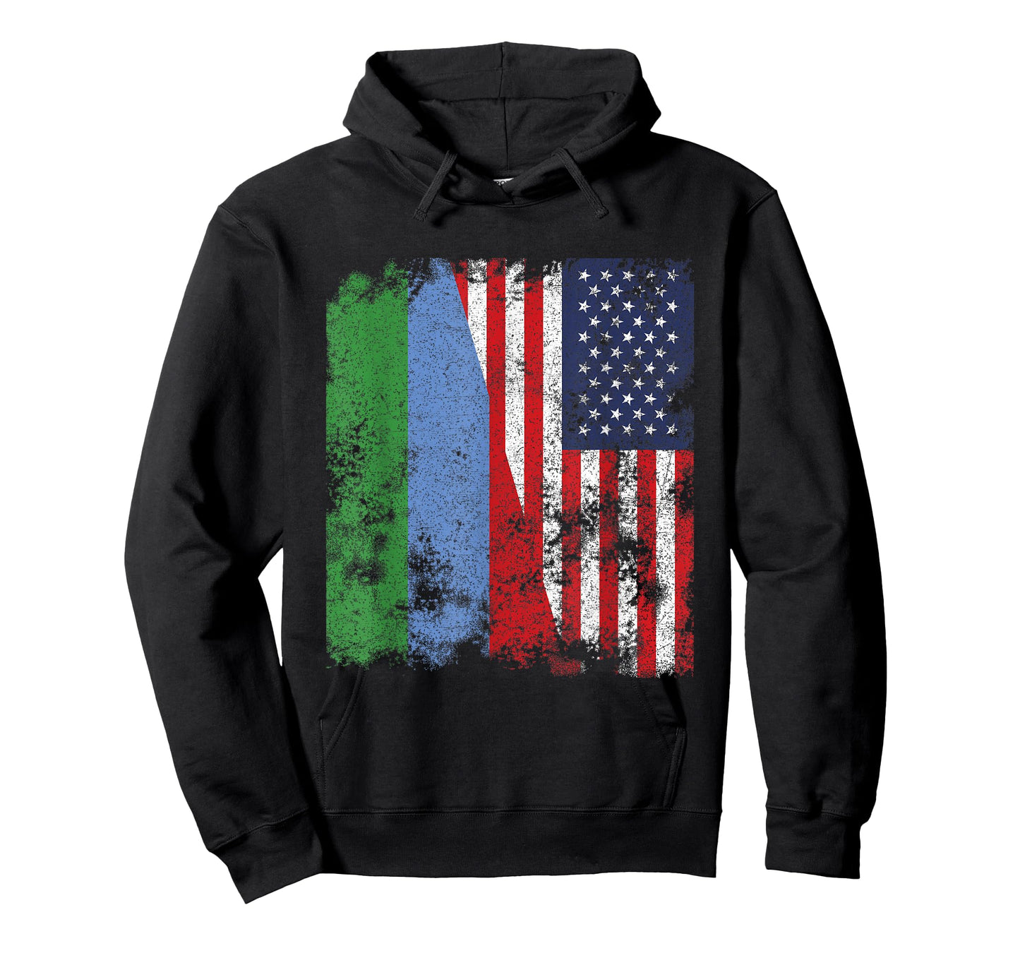 Dagestan USA Flag Distressed - Half American T-Shirt