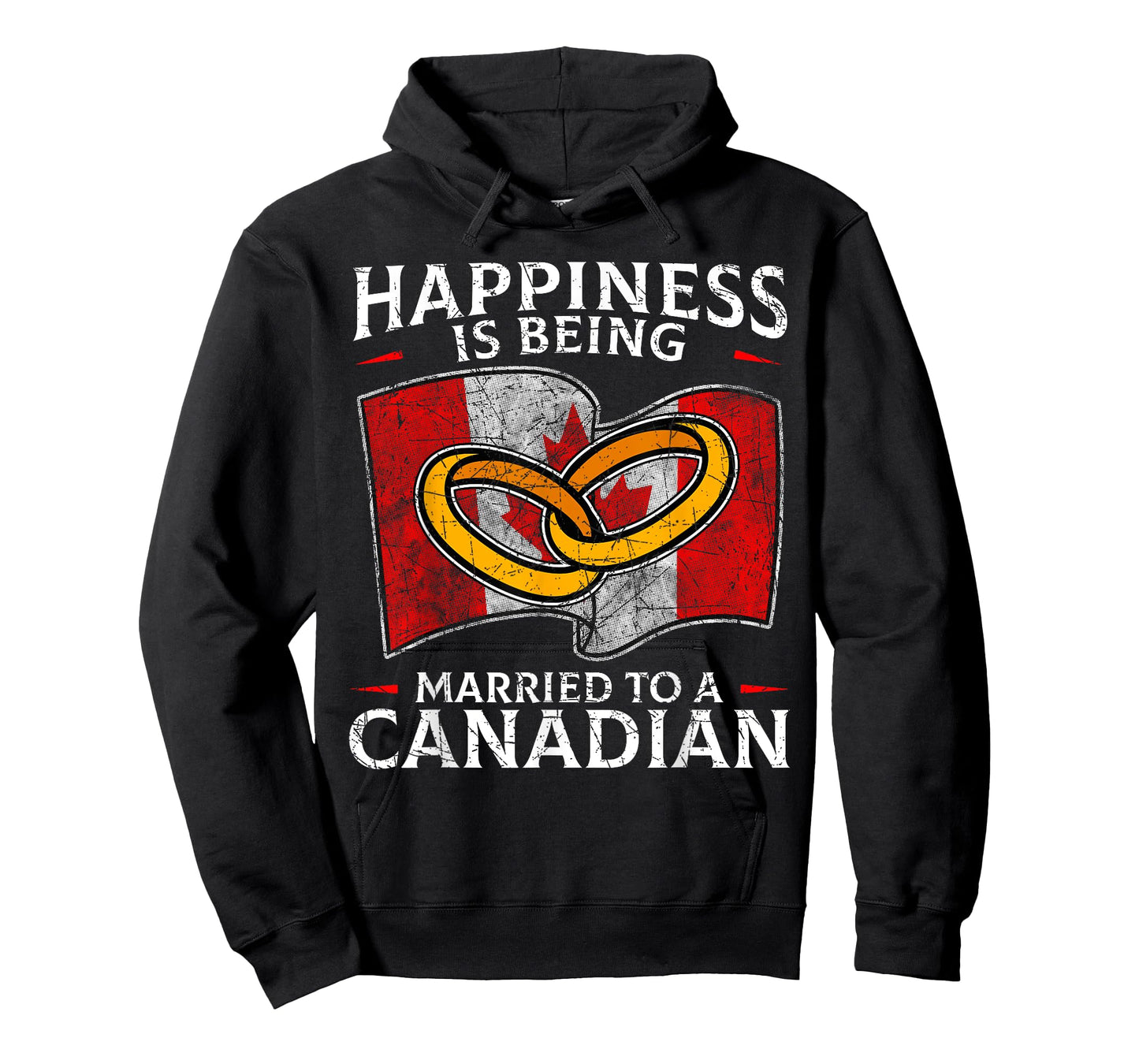 Canada Marriage Canadian Married Flag Wedded Culture Flag T-Shirt