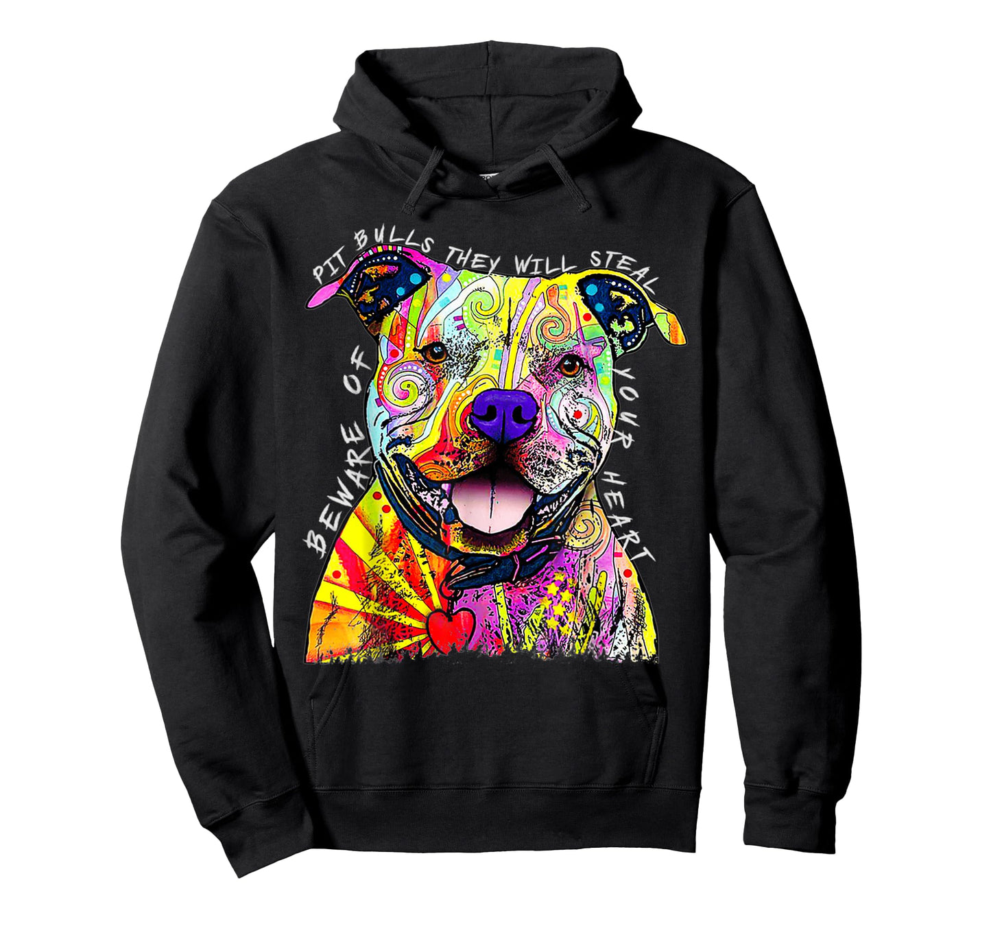 Funny Beware of Pit Bulls, Dean Russo Pitbull Original T-Shirt