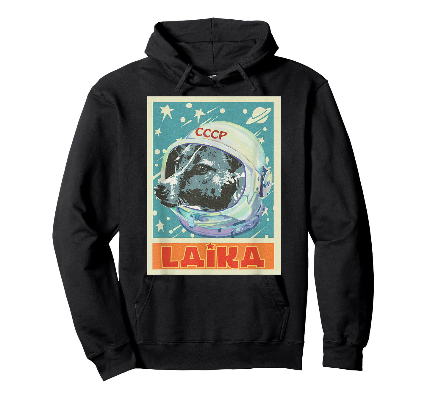 Soviet Union USSR T Astronaut Laika Dog Propaganda T-Shirt