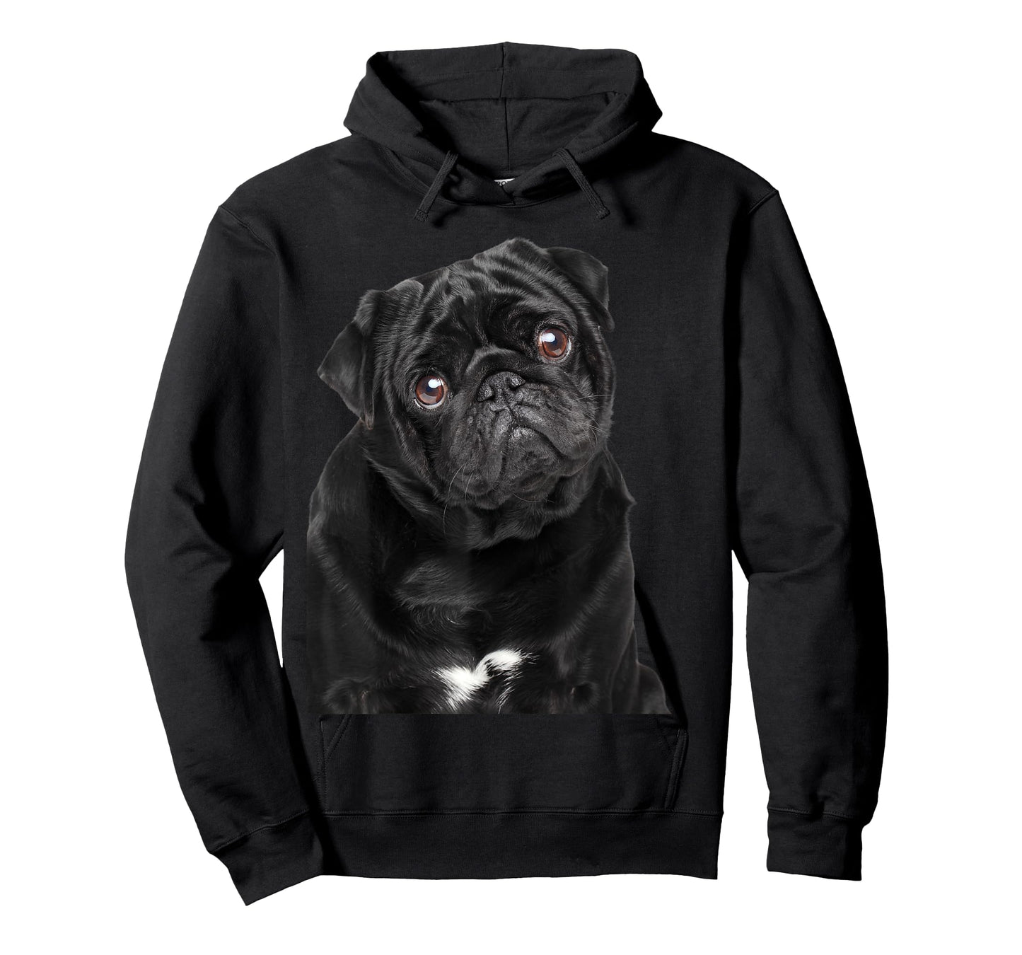 Cute Black Puggy Black Pug Black Dog Puppy Cute Face T-Shirt for Men Women