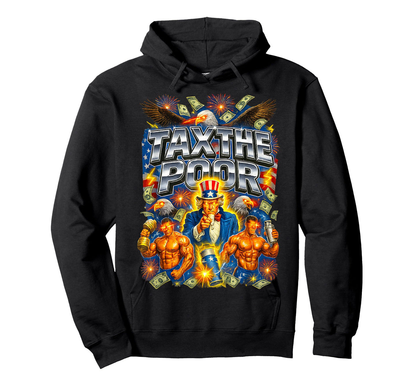 Funny Tax The Poor Ironic Patriot Sigma Bootleg Meme T-Shirt