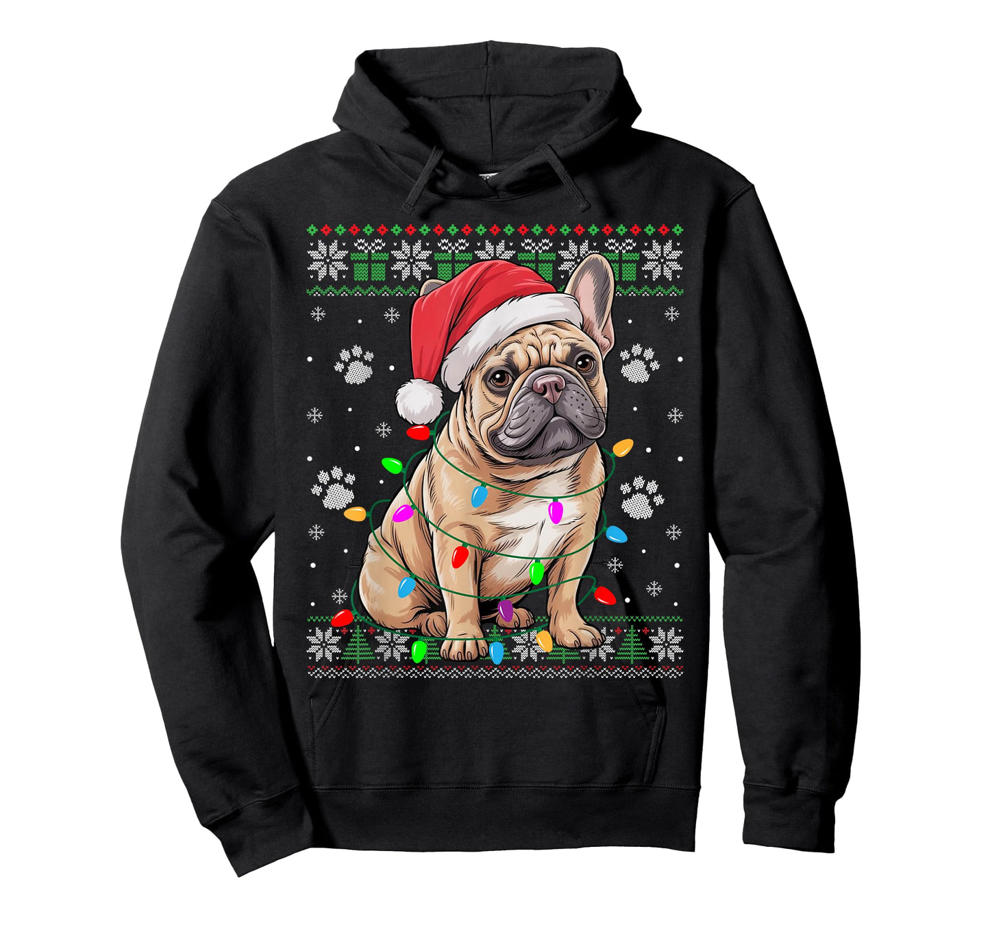 French Bulldog Christmas Ugly Sweater Funny Dog Lover Xmas T-Shirt