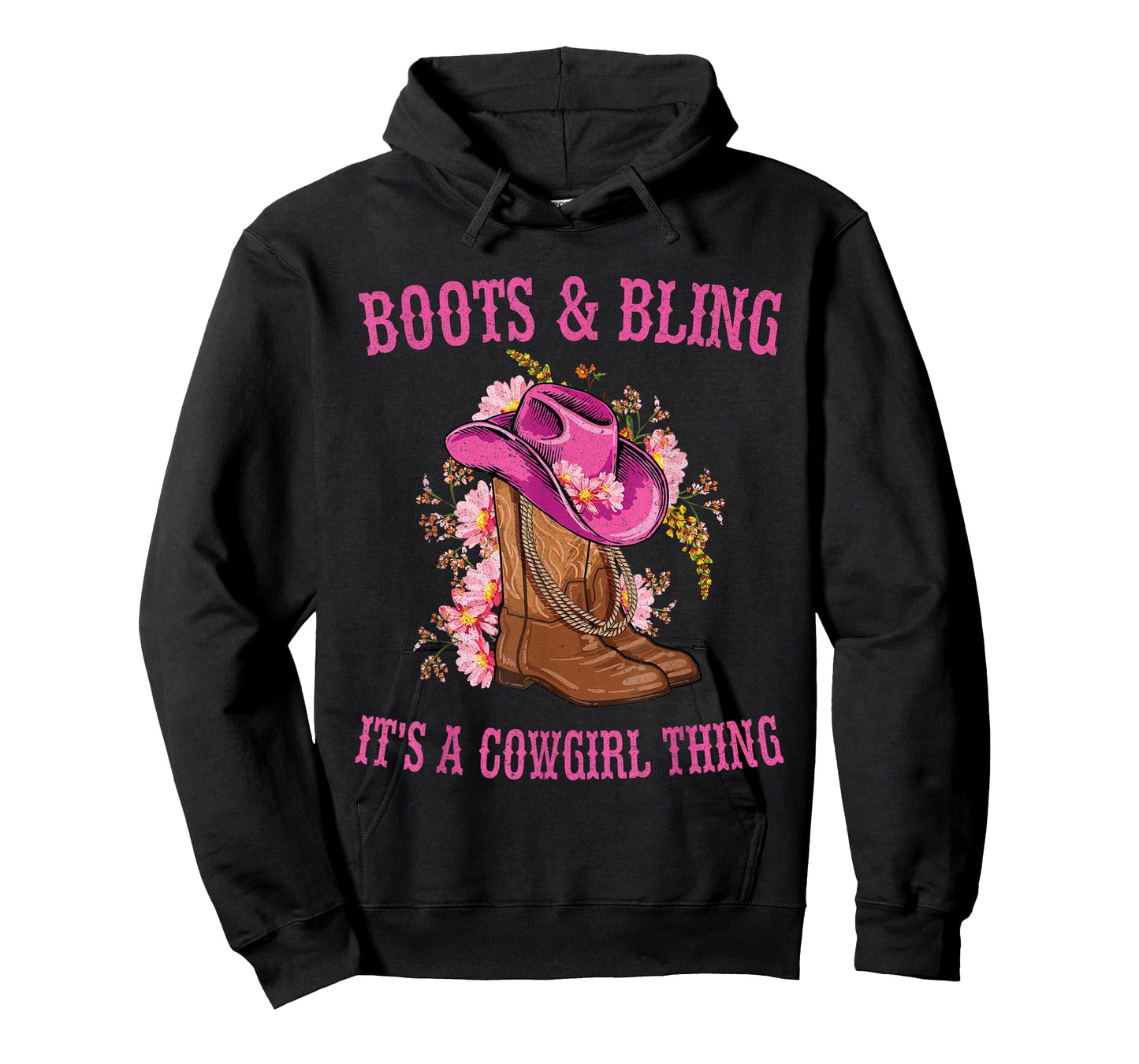 Boots and Bling its a Cowgirl Thing Cute Love Country Life T-Shirt
