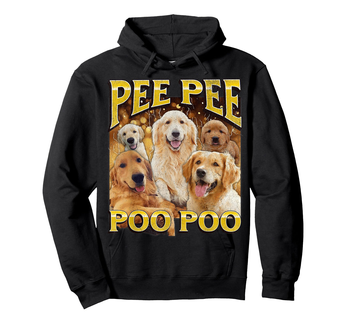 Pee Pee Poo Poo Funny Dog Meme Bootleg Graphic Men Women T-Shirt