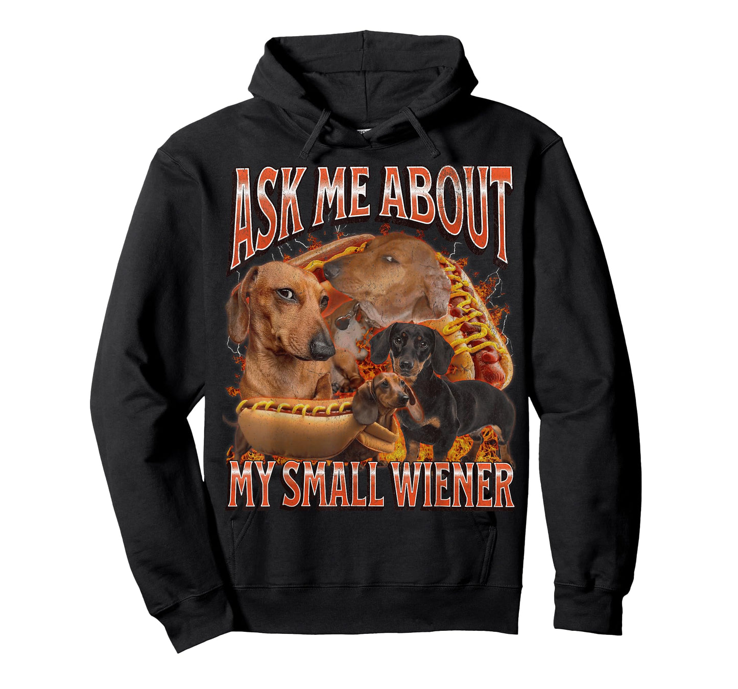 Ask Me About My Small Wiener Funny Offensive Dachshund T-Shirt