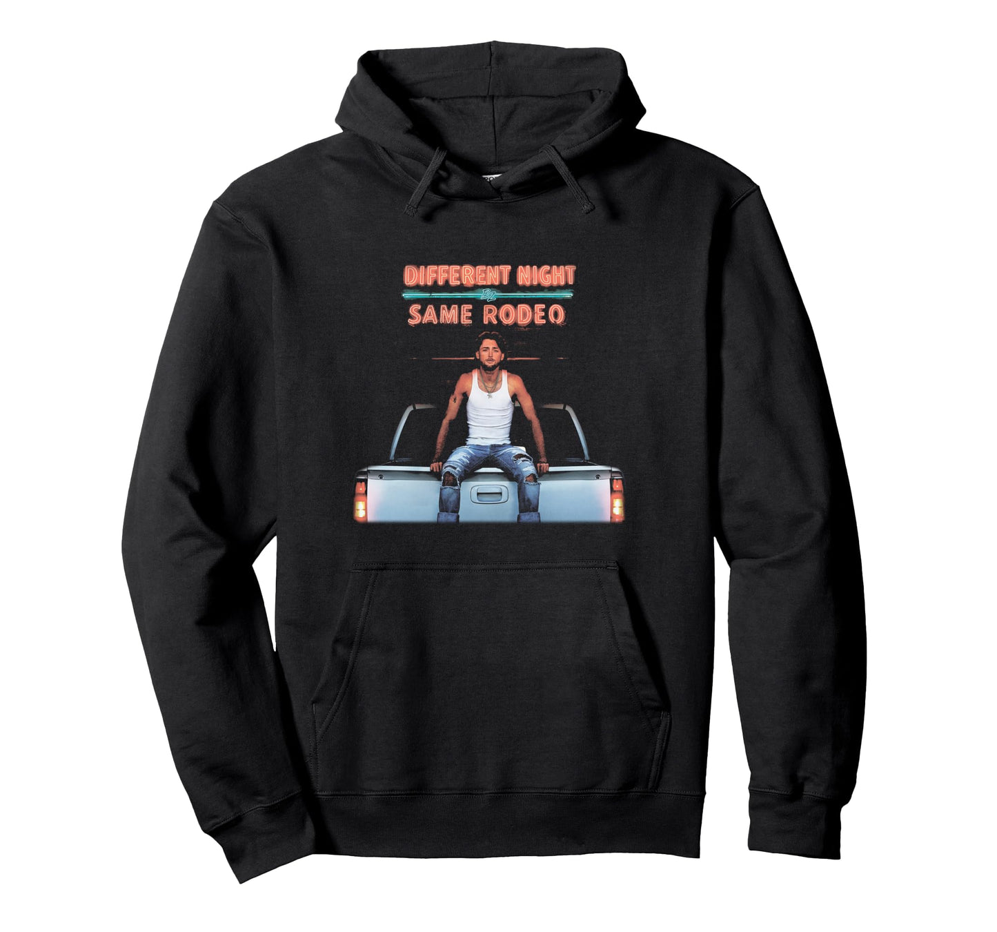 Bailey Zimmerman Different Night Same Rodeo Album Pullover Hoodie