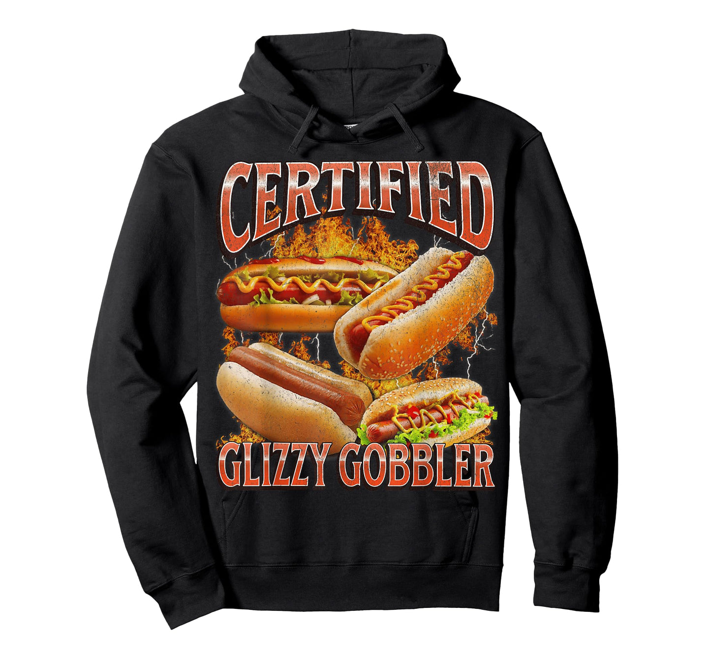 Glizzy Gobbler Funny Wiener Hot Dog Meme Bootleg Graphic T-Shirt for Men Women