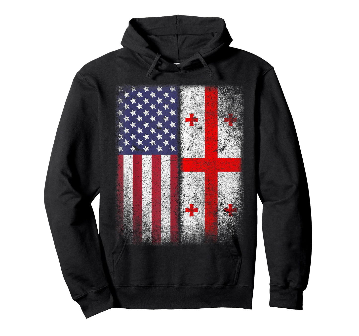 Georgian American Flag T-shirt Georgia Republic Country Usa T-Shirt