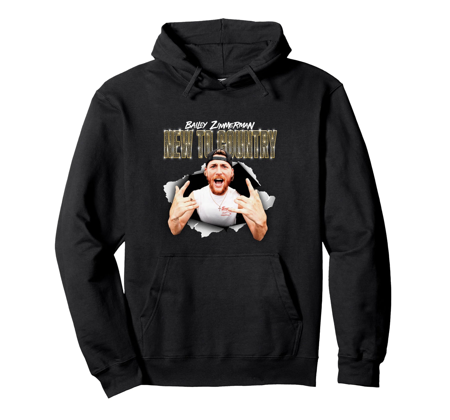 Bailey Zimmerman New to Country Tour Pullover Hoodie