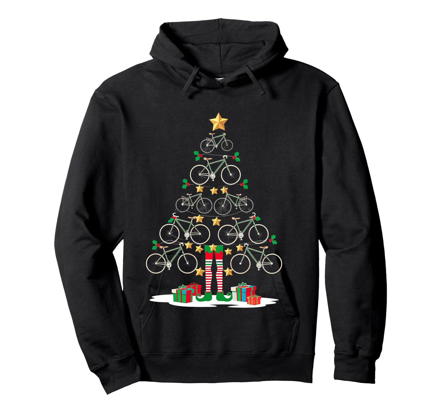 Christmas Ornament Bicycle Christmas Tree Bicycle Lover Xmas Long Sleeve T-Shirt