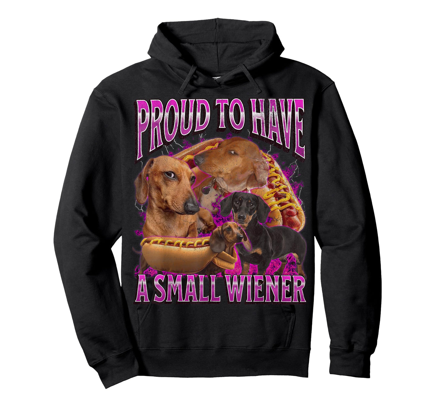 Proud to Have A Small Wiener Funny Offensive Dachshund T-Shirt