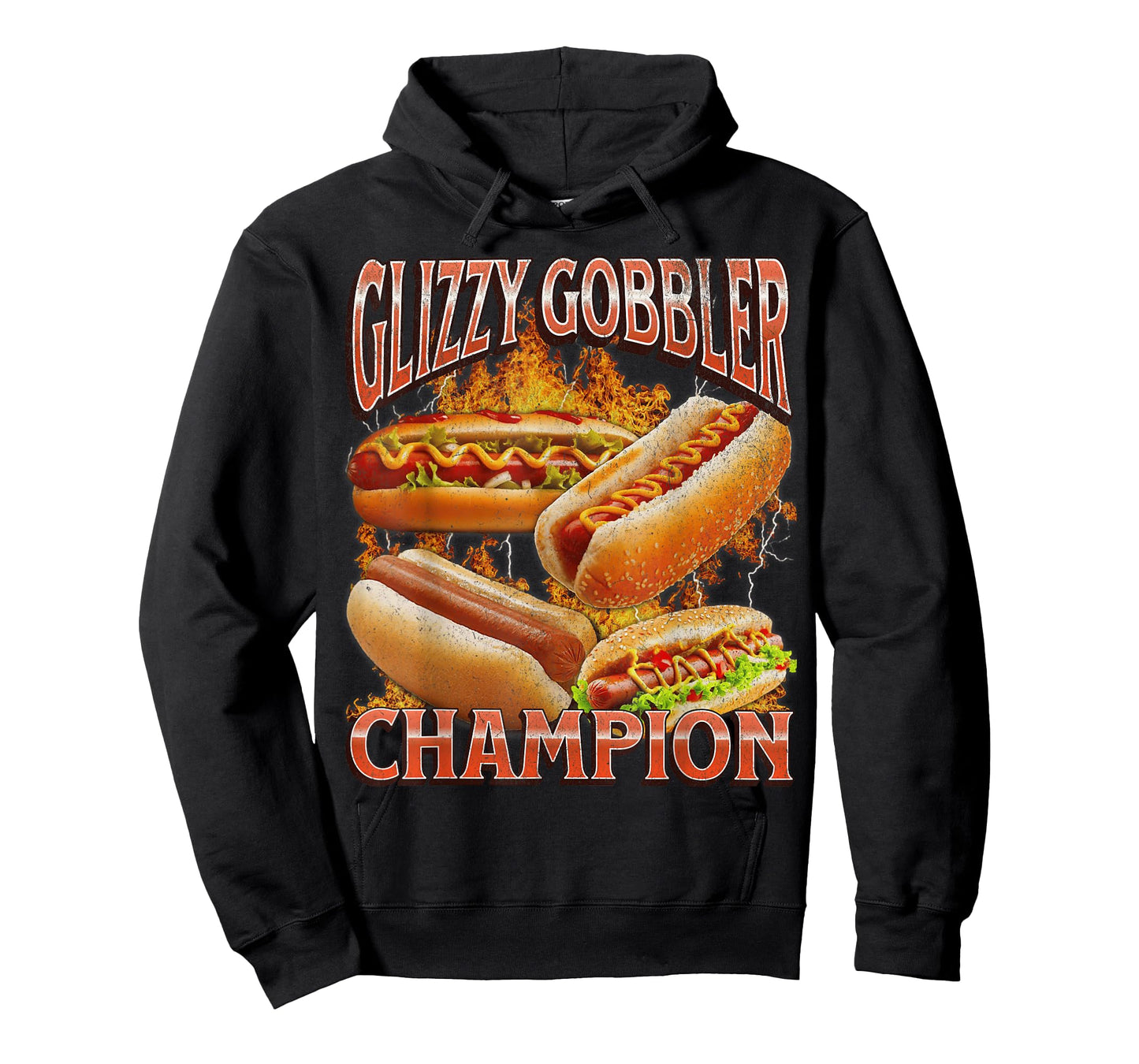 Glizzy Gobbler Funny Wiener Hot Dog Meme Bootleg Graphic T-Shirt for Men Women