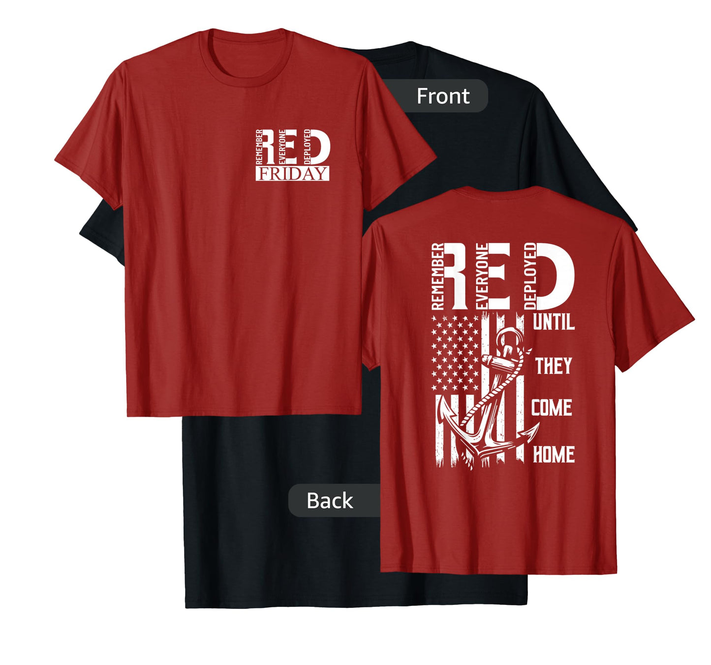 On Fridays We Wear Red Soldiers Veterans Day and Friday RED T-Shirt