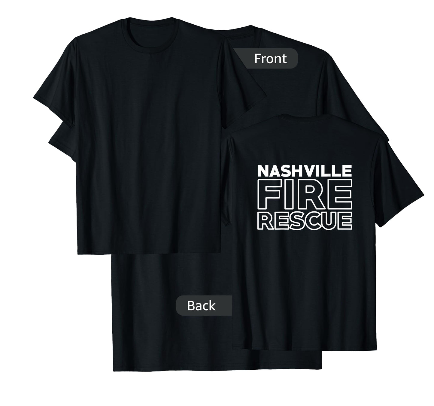 City of Nashville Fire Rescue Tennessee Firefighter T-Shirt