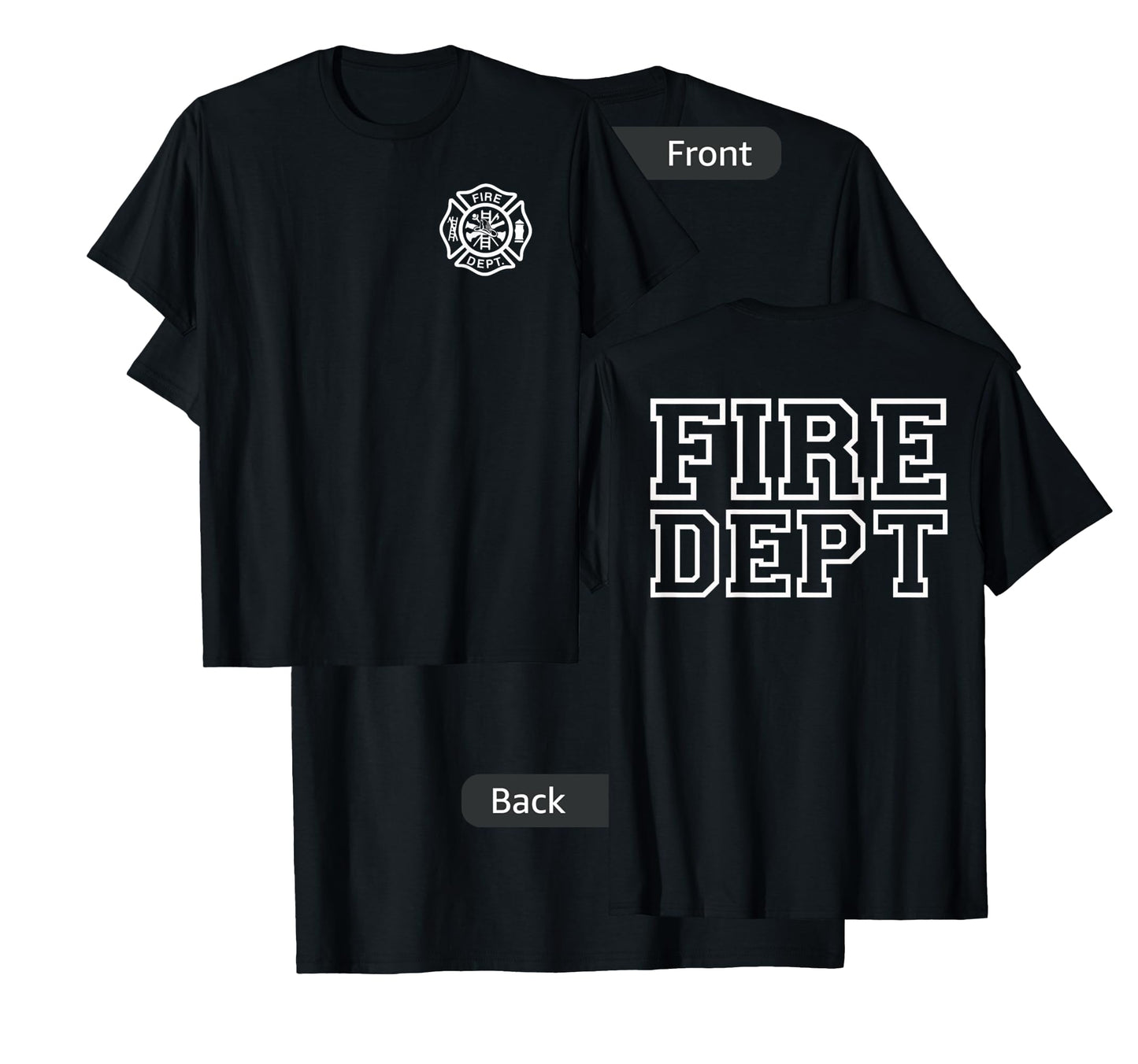Fire Department Logo Uniform Fireman Symbol Firefighter Gear T-Shirt