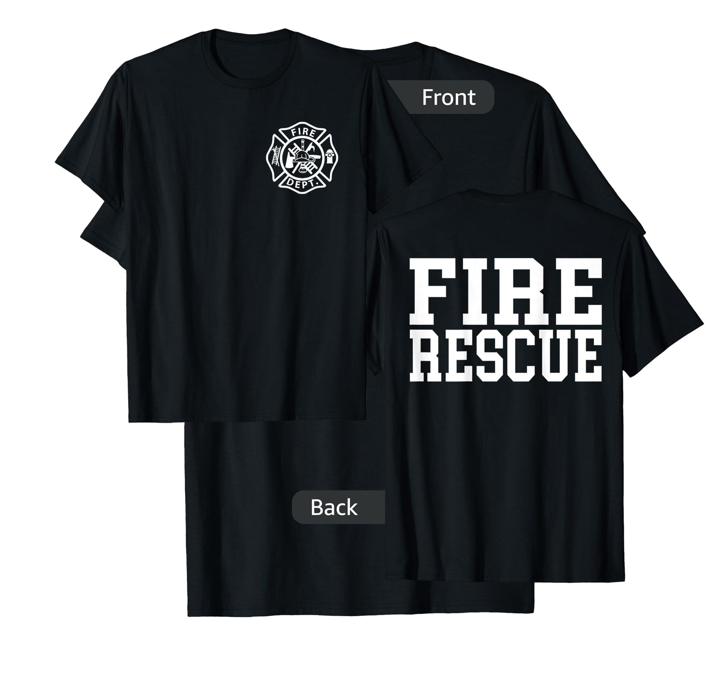 Fire Department Logo Uniform Fireman Symbol Firefighter Gear T-Shirt